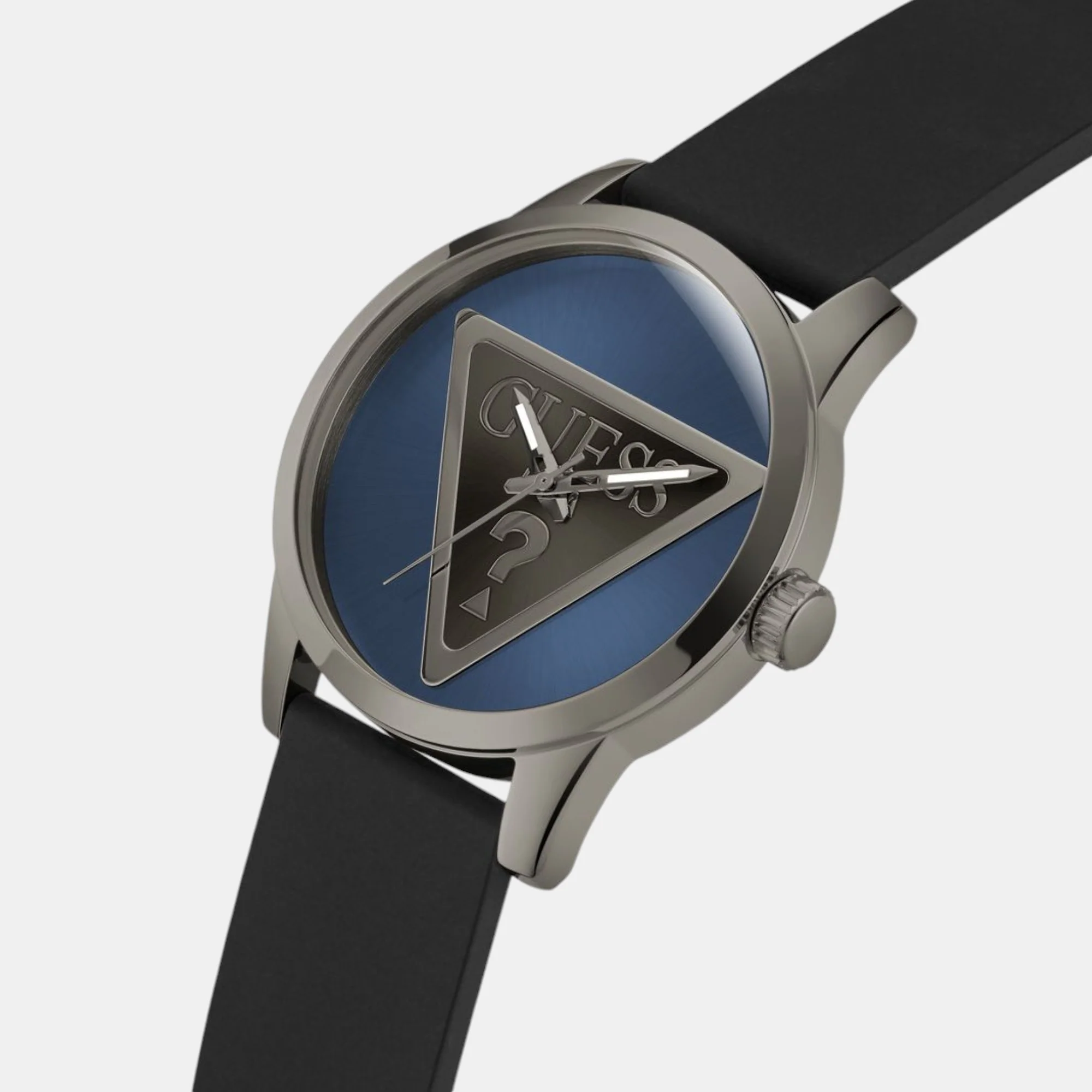 Badge Men Quartz Blue Dial Analog Leather Watch GW0781G5 - Image 4
