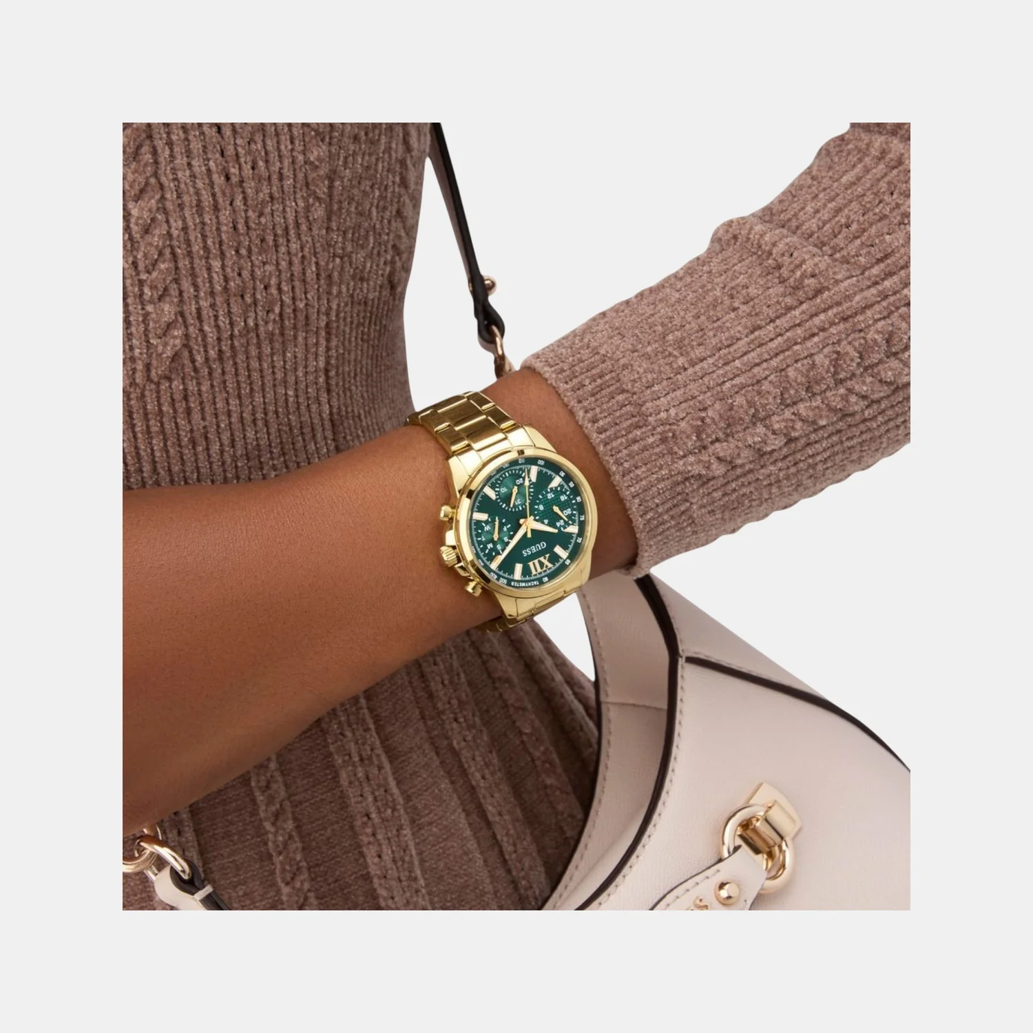 Bailey Women Quartz Green Dial Multi-Function Stainless Steel Watch GW0933L6 - Image 6
