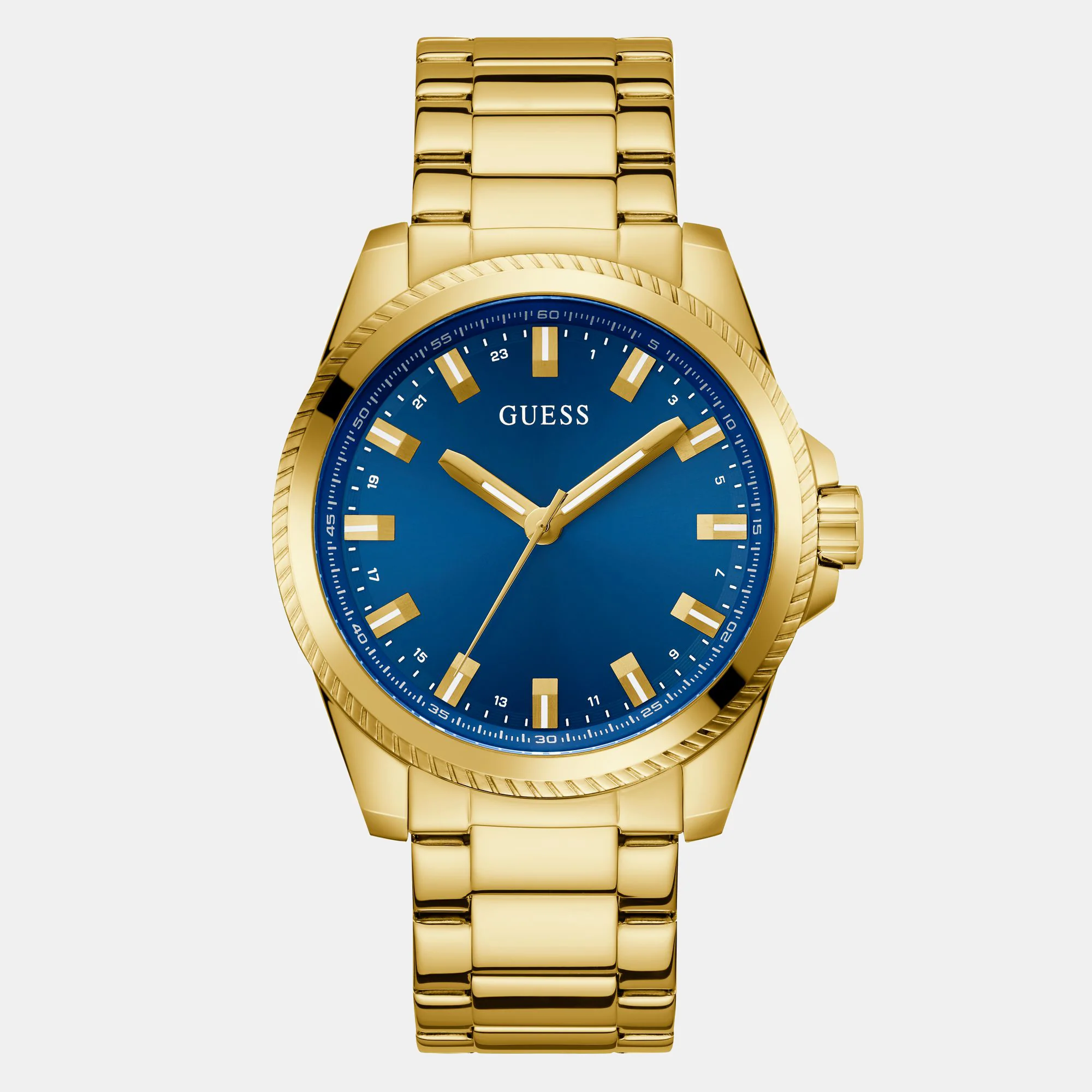 Champ Men Quartz Blue Dial Analog Stainless Steel Watch GW0718G2