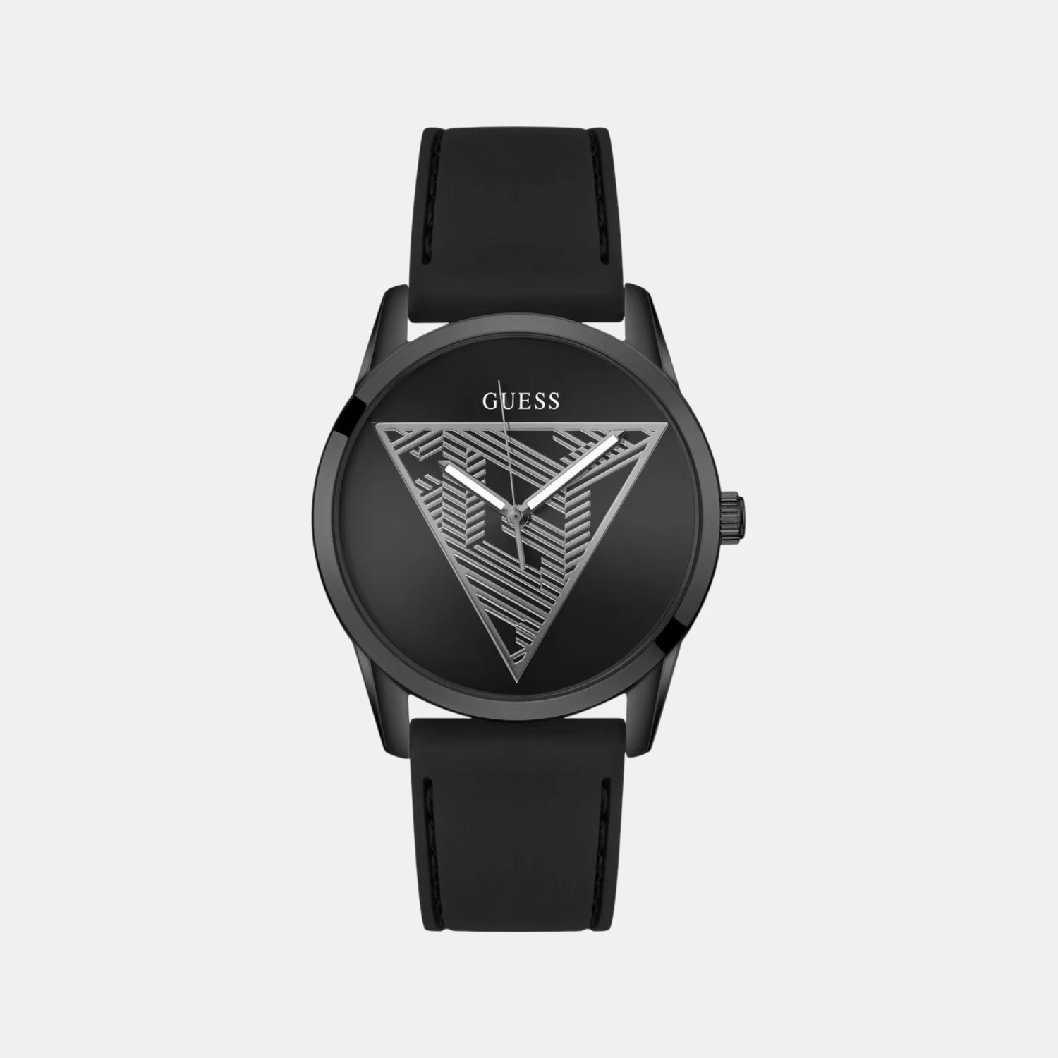 Clark Men Quartz Black Dial Analog Silicone Watch GW0957G3 - Image 2