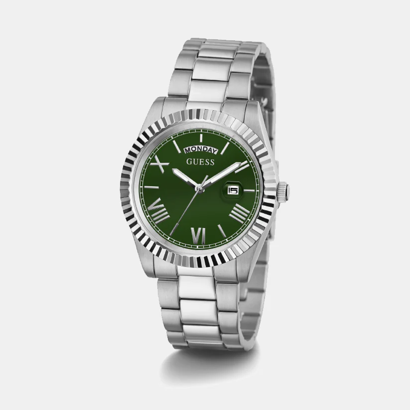 Connoisseur Men Quartz Green Dial Analog Stainless Steel Watch GW0265G10 - Image 3
