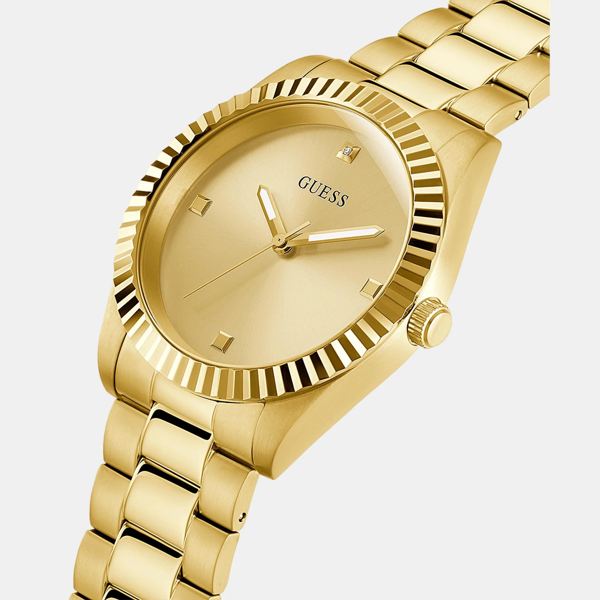 Connoisseur Round Men Quartz Gold Dial Analog Stainless Steel Watch GW0542G2 - Image 4