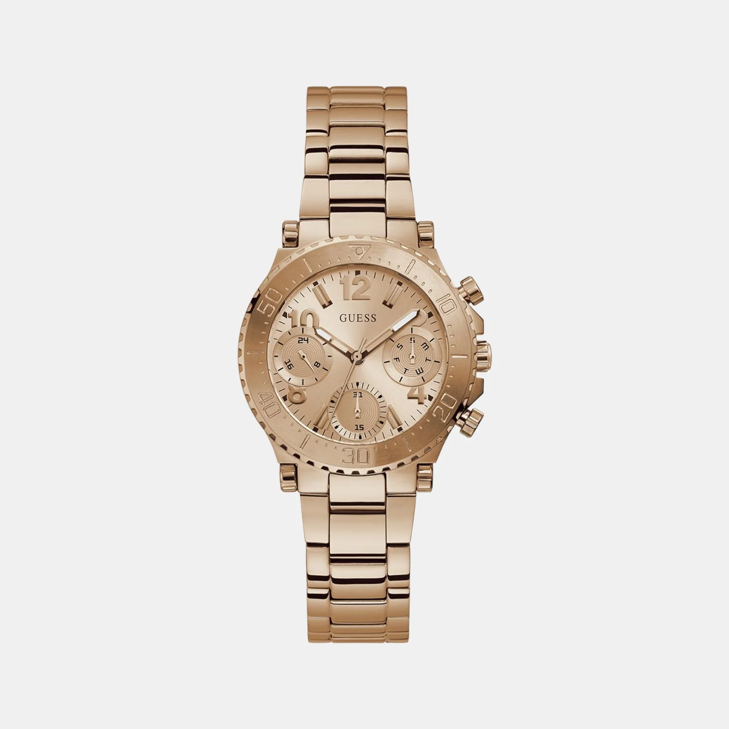 Cosmic Women Quartz Rose Gold Dial Chronograph Stainless Steel Watch GW0465L2