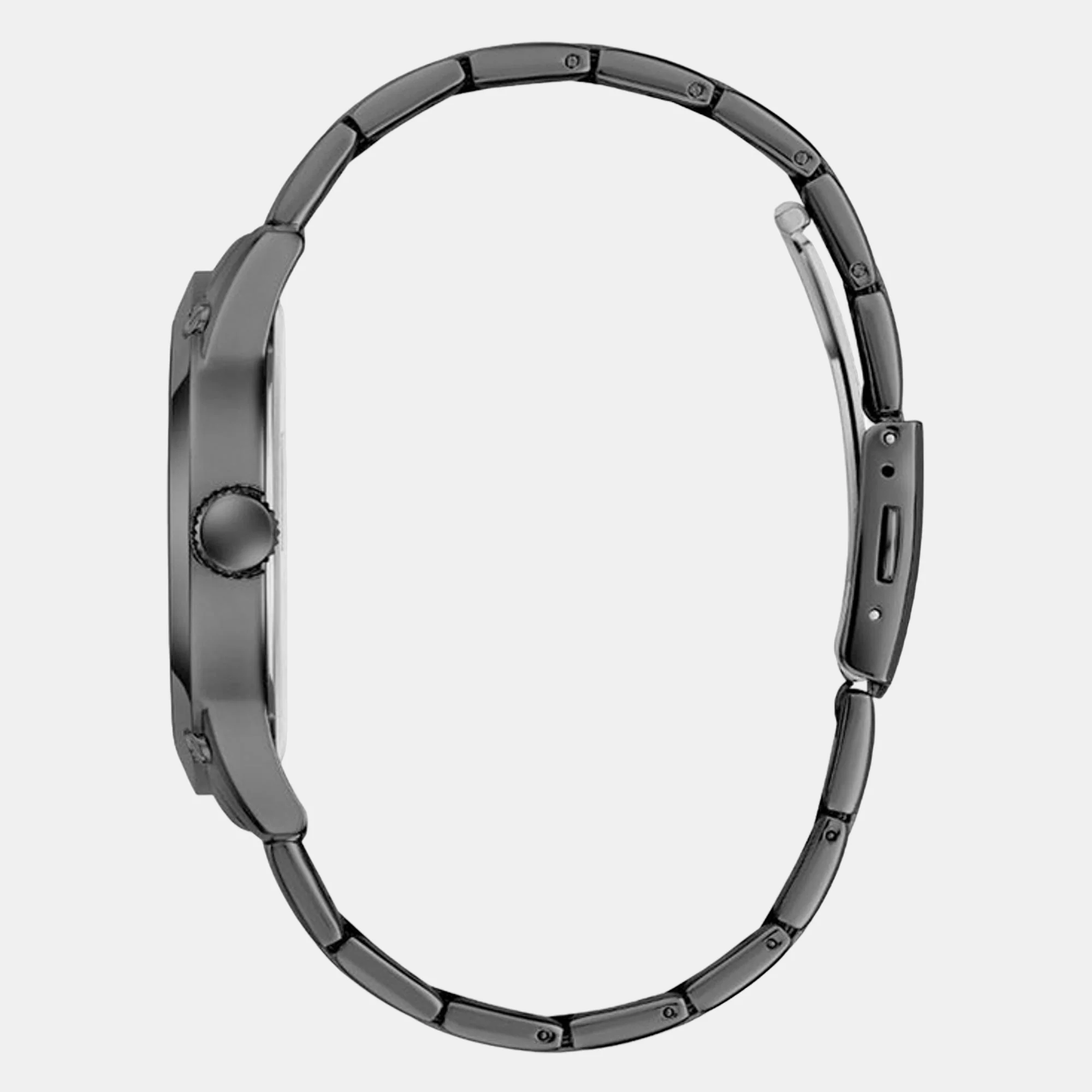 Crescent Men Quartz Black Dial Analog Stainless Steel Watch GW0574G3 - Image 3
