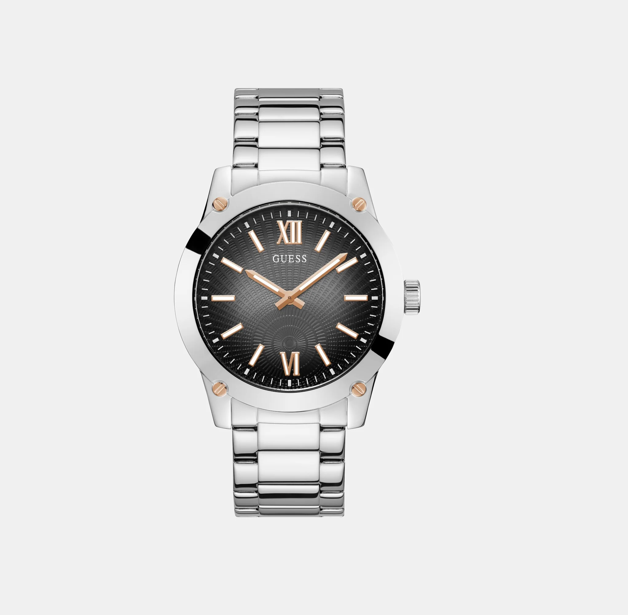 Crescent Men Quartz Grey Dial Analog Stainless Steel Watch GW0574G1 - Image 2