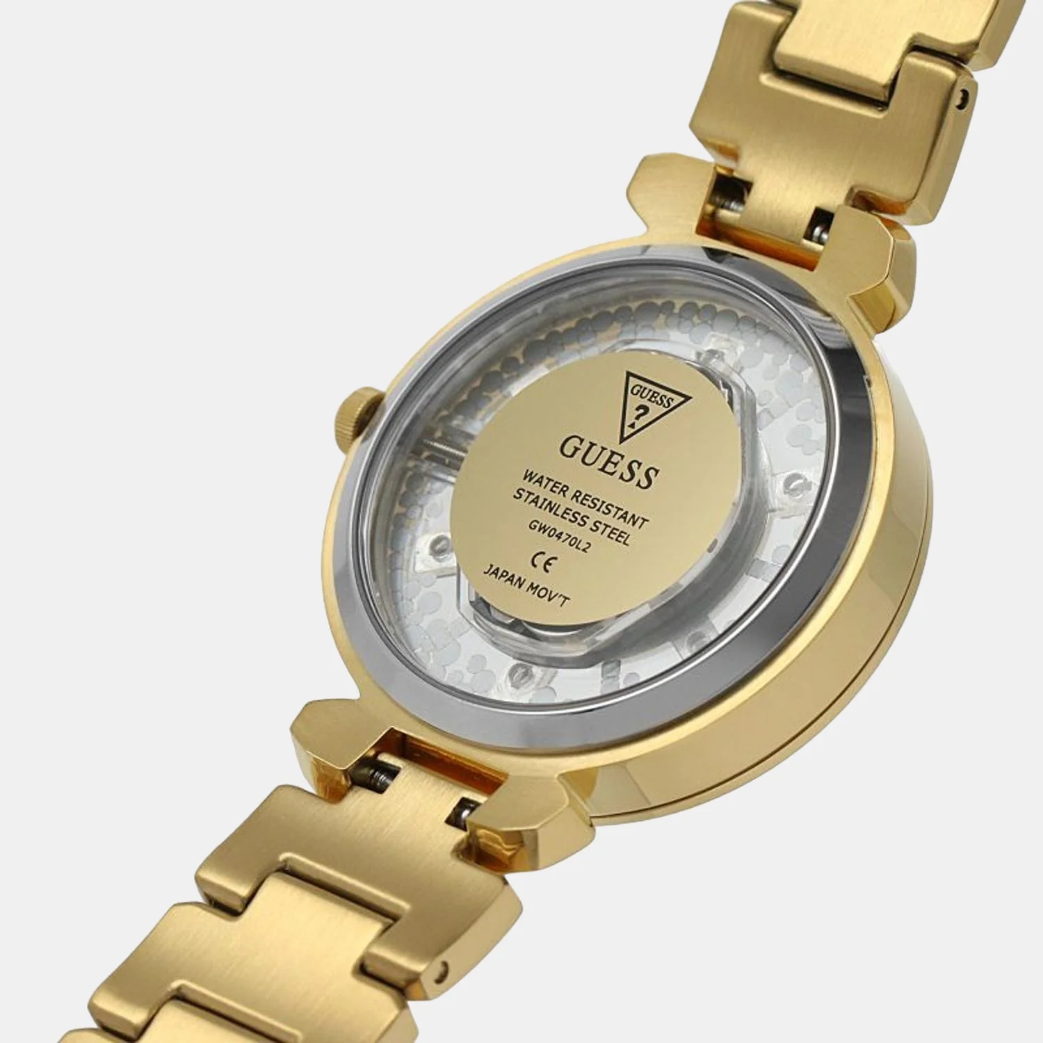Crystal Clear Women Quartz Gold Dial Analog Stainless Steel Watch GW0470L2 - Image 6