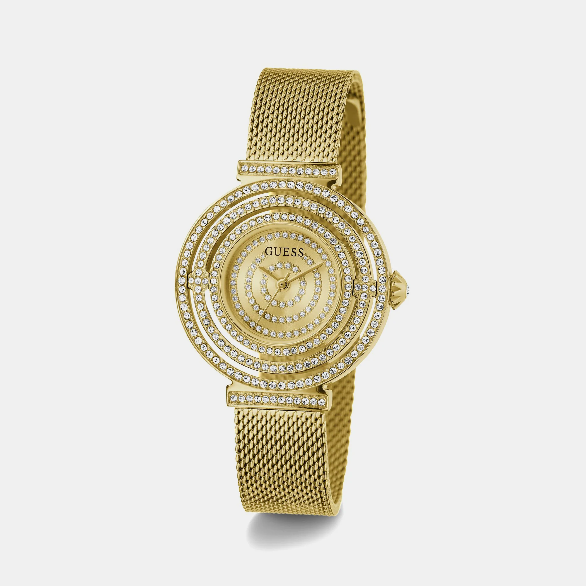 Dream Women Quartz Champagne Dial Analog Mesh Watch GW0550L2 - Image 4