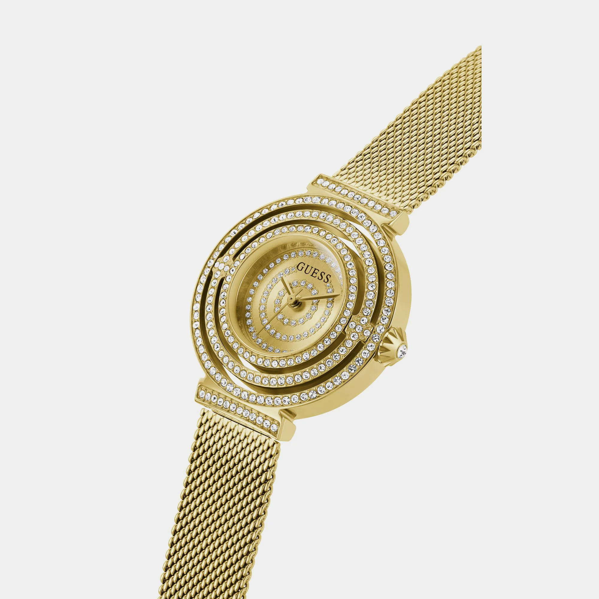 Dream Women Quartz Champagne Dial Analog Mesh Watch GW0550L2 - Image 5