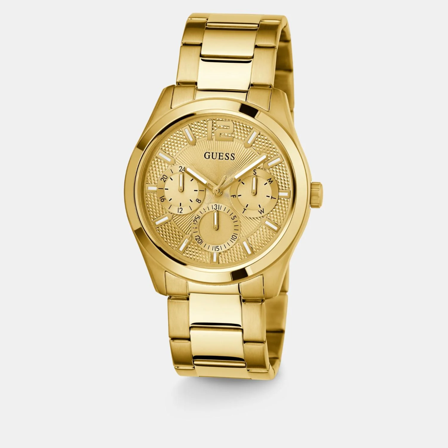 Dress Men Quartz Champagne Dial Multi-Function Stainless Steel Watch GW0707G3 - Image 3