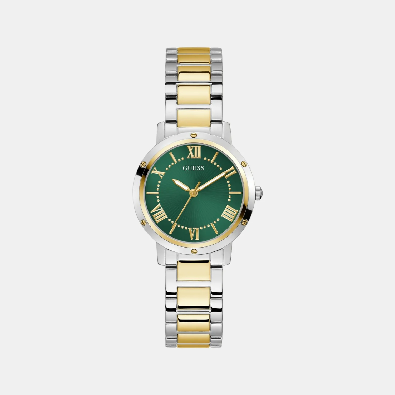 Dress Women Quartz Green Dial Analog Recycled Steel Watch GW0404L5