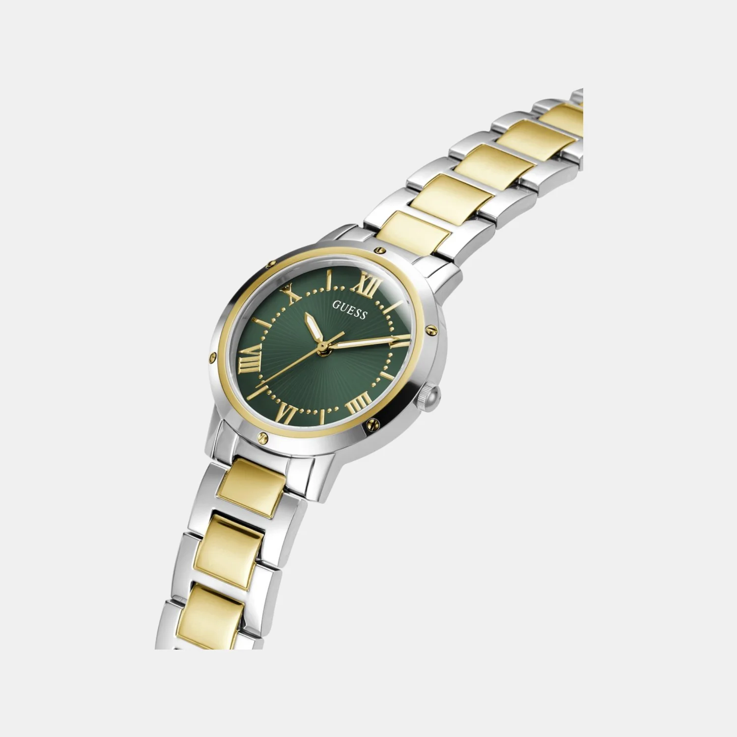 Dress Women Quartz Green Dial Analog Recycled Steel Watch GW0404L5 - Image 3