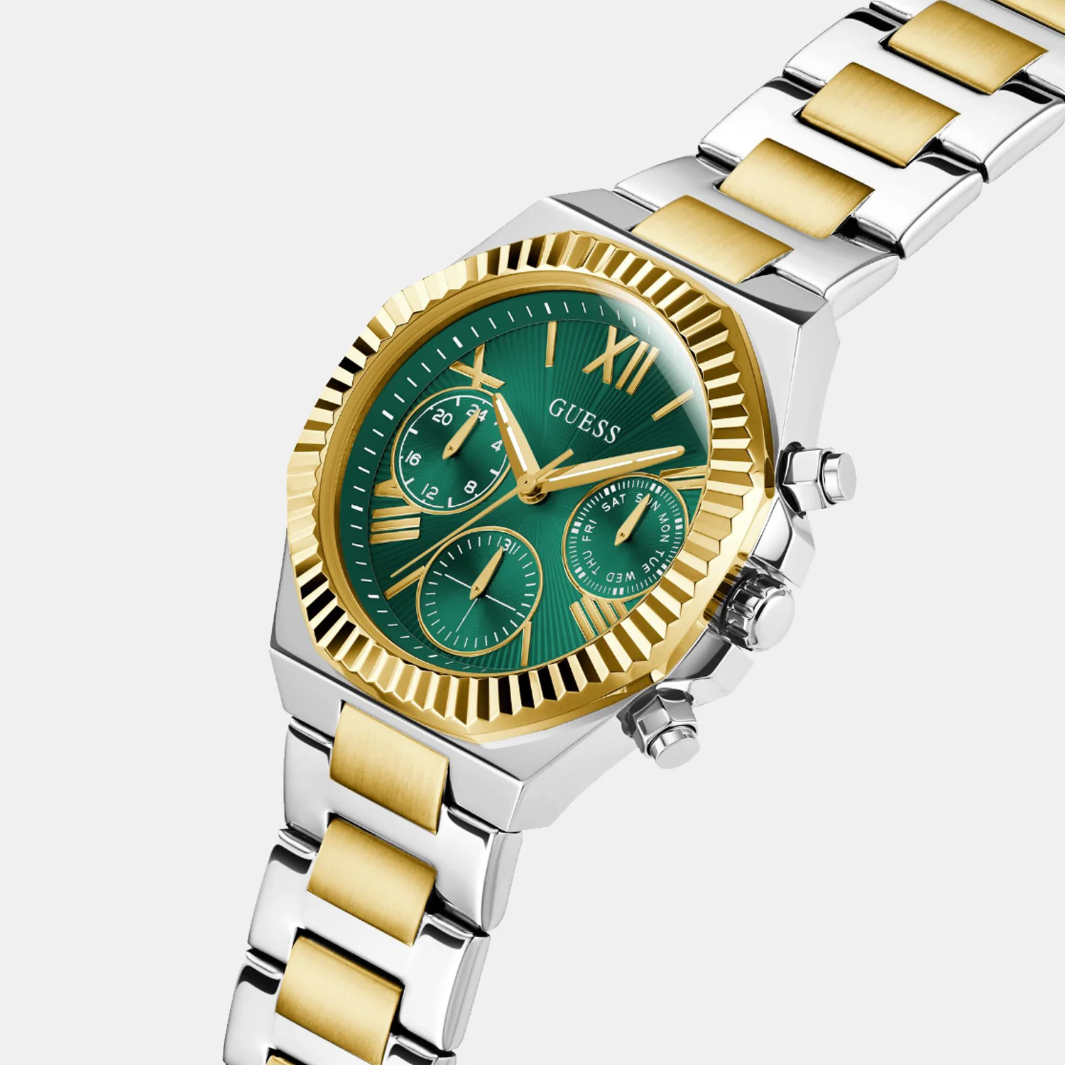Dress Women Quartz Green Dial Multi-Function Stainless Steel Watch GW0769L4 - Image 3