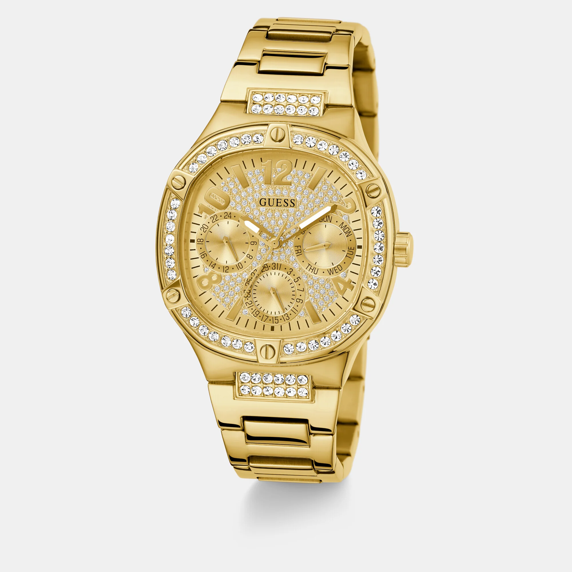 Duchess Women Quartz Champagne Dial Analog Stainless Steel Watch GW0558L2 - Image 5
