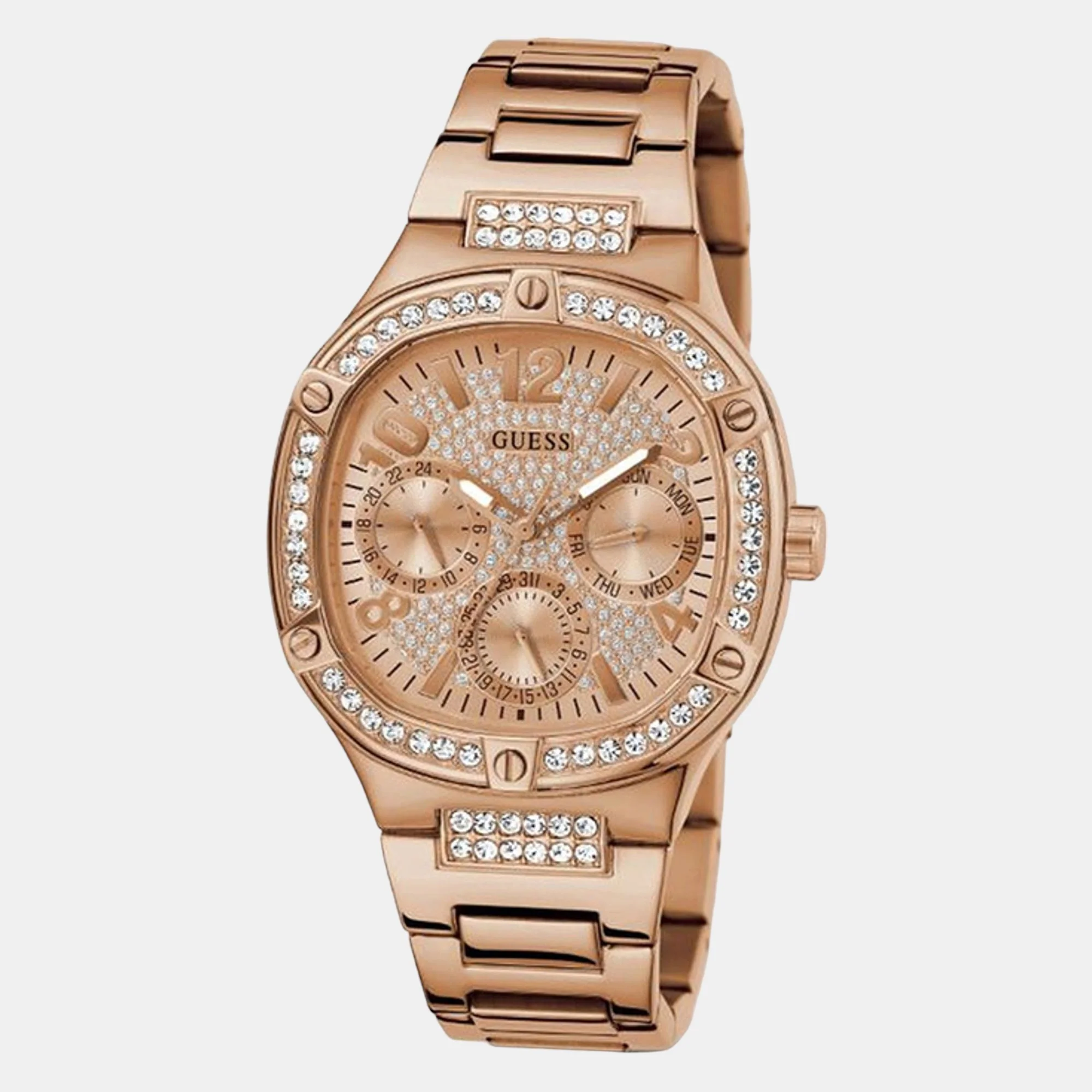 Duchess Women Quartz Rose Gold Dial Chronograph Stainless Steel Watch GW0558L3 - Image 2