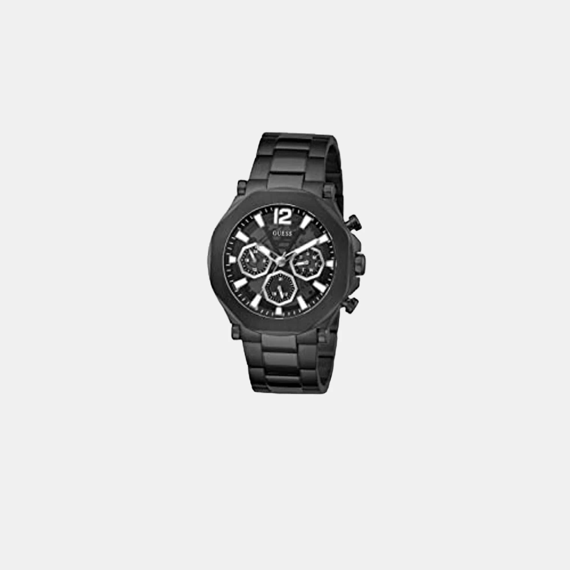Edge Men Quartz Black Dial Chronograph Stainless Steel Watch GW0539G3 - Image 4