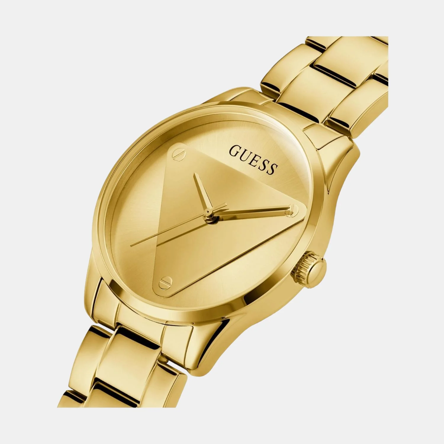 Emblem Women Quartz Gold Dial Analog Stainless Steel Watch GW0485L1 - Image 2
