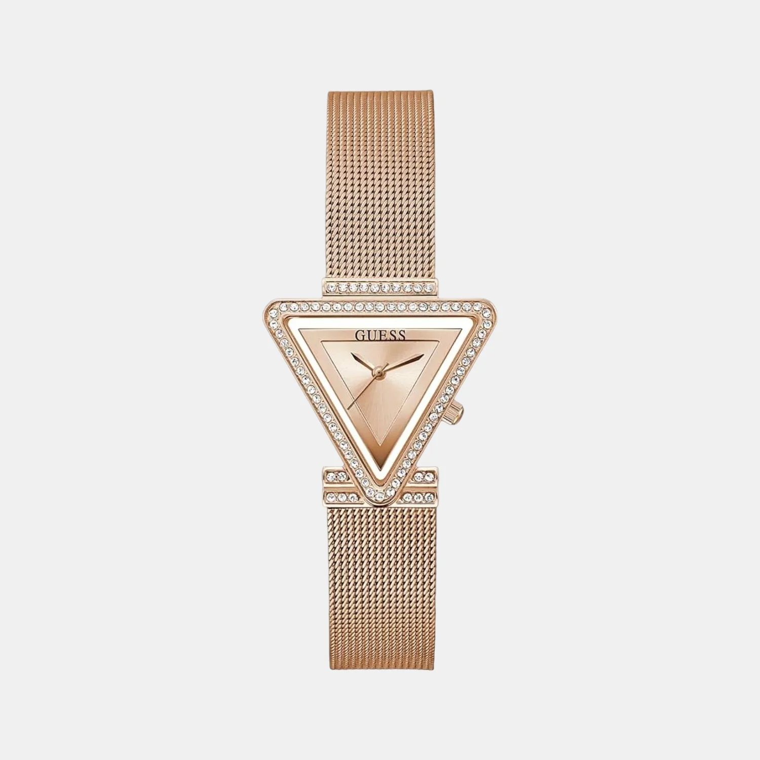 Fame Women Quartz Gold Dial Analog Stainless Steel Watch GW0508L3