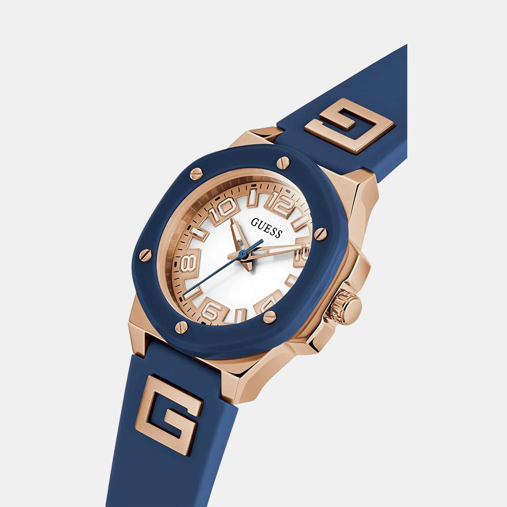 G Hype Women Quartz Two Tone Dial Analog Silicone Watch GW0555L4 - Image 5