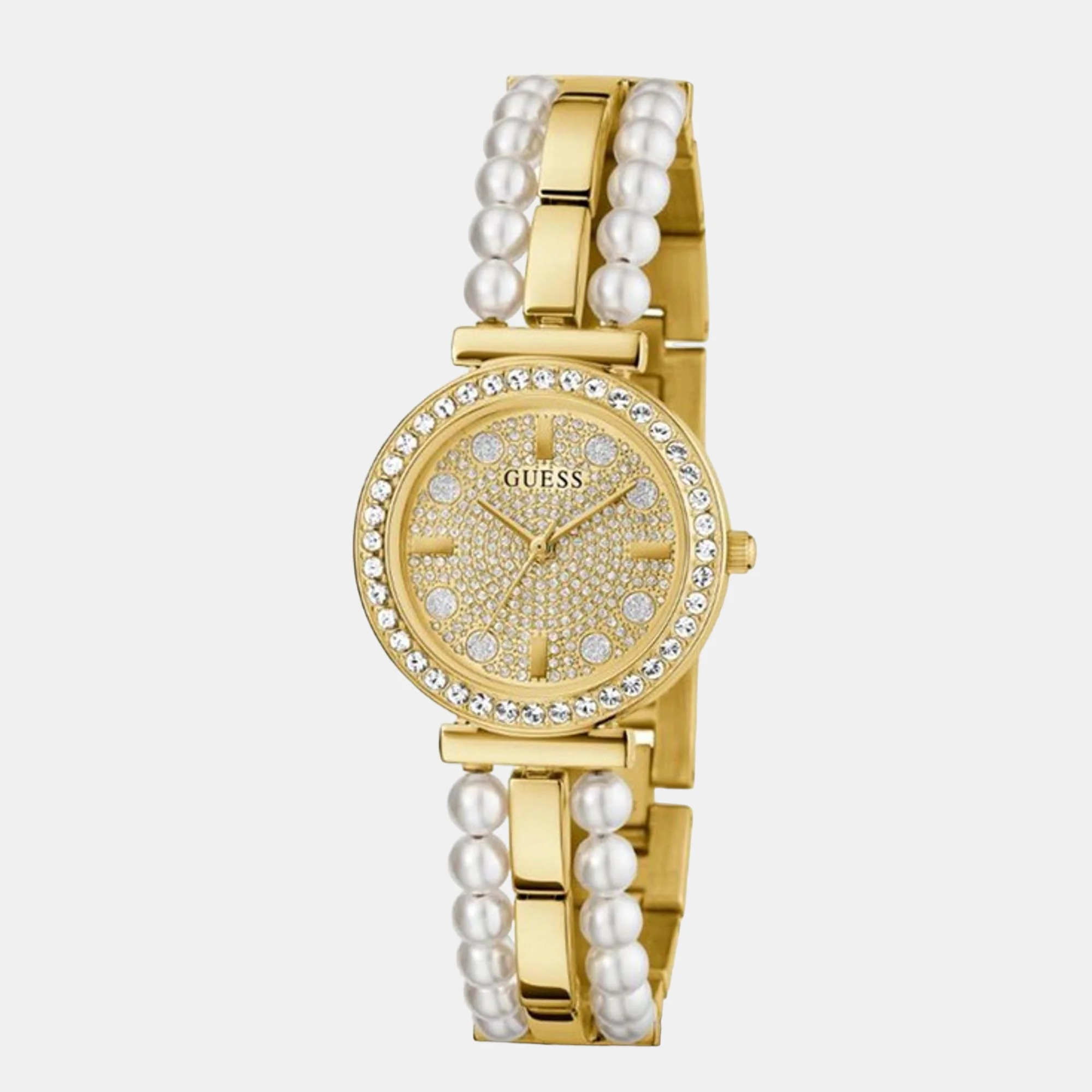 Gala Women Quartz Beige Dial Analog Stainless Steel Watch GW0531L2 - Image 5