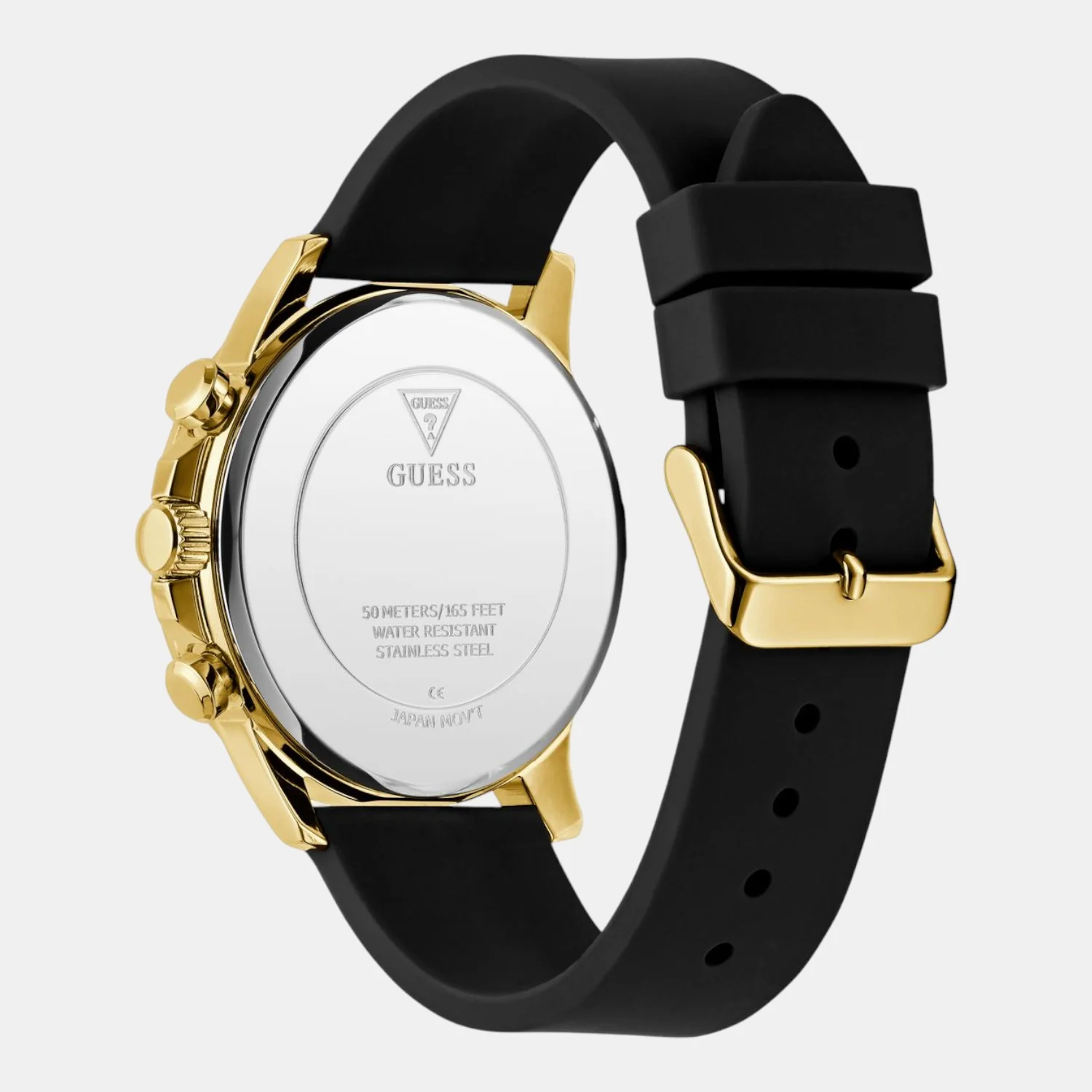 Guess Dress Men Quartz Black Dial Chronograph Silicone Watch GW0913G2 - Image 7