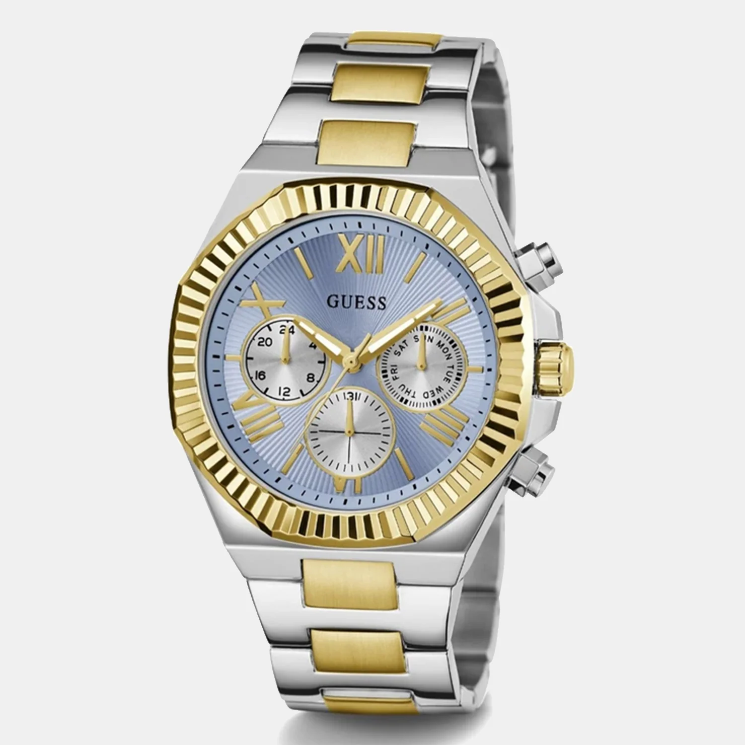Guess Dress Men Quartz Blue Dial Chronograph Stainless Steel Watch GW0703G3 - Image 4