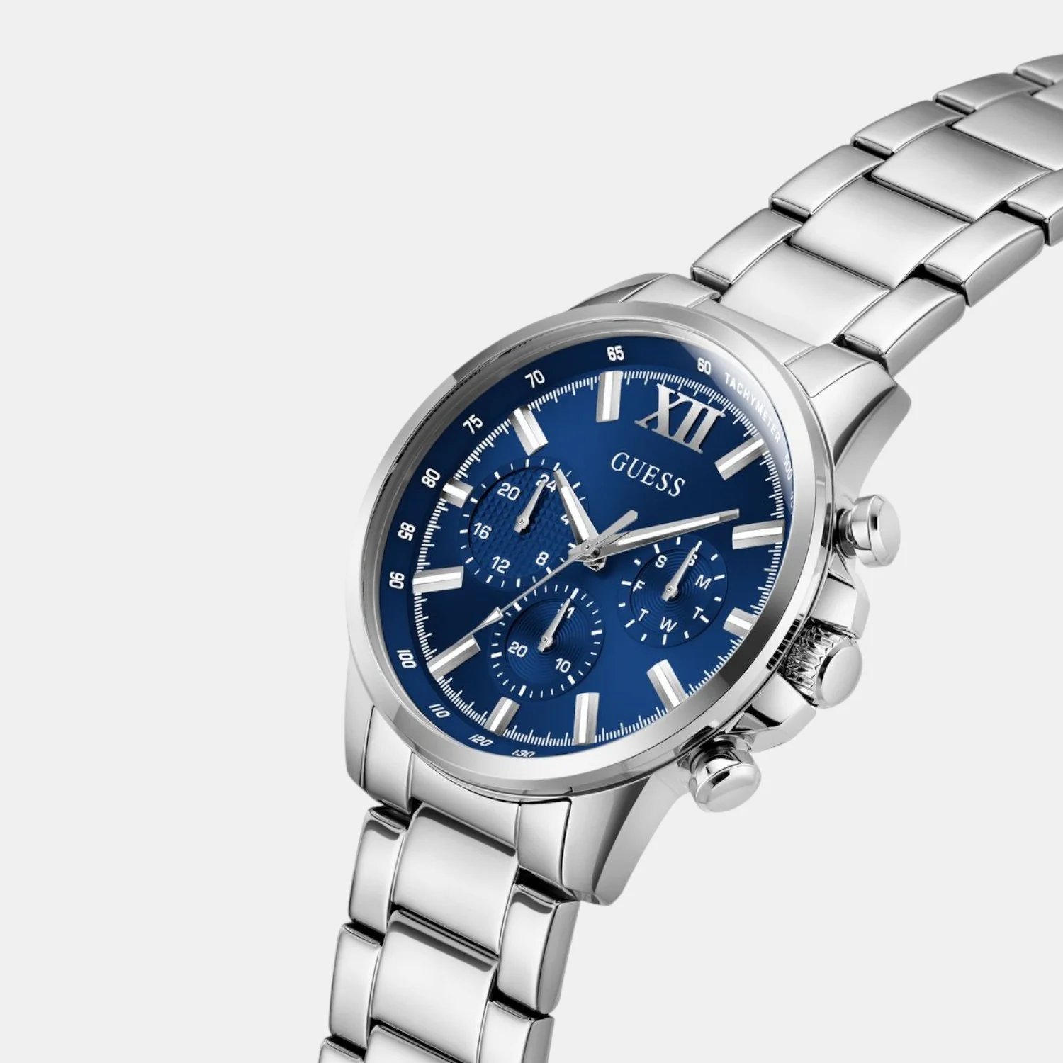 Guess Dress Men Quartz Blue Dial Chronograph Stainless Steel Watch GW0900G4 - Image 5