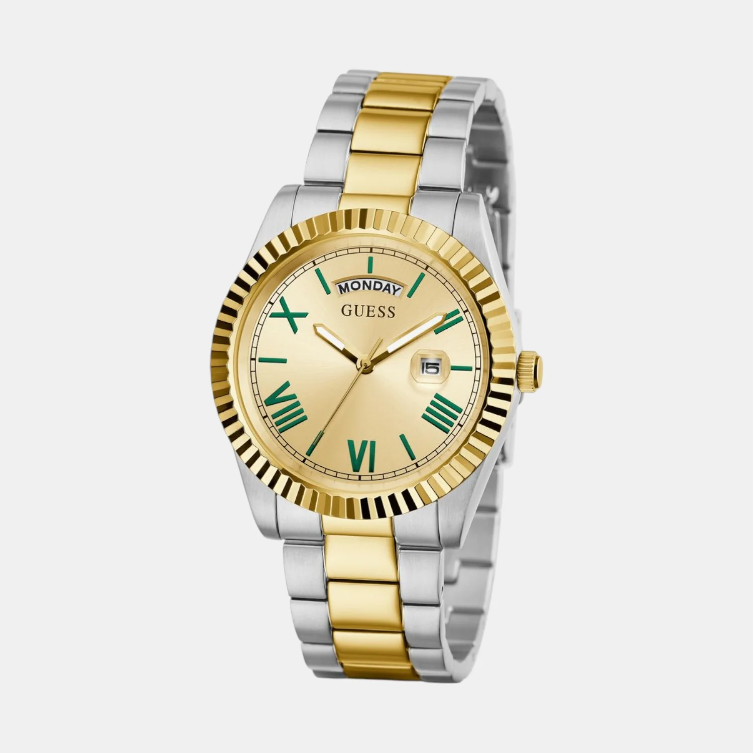 Guess Dress Men Quartz Champagne Dial Analog Stainless Steel Watch GW0265G14 - Image 3