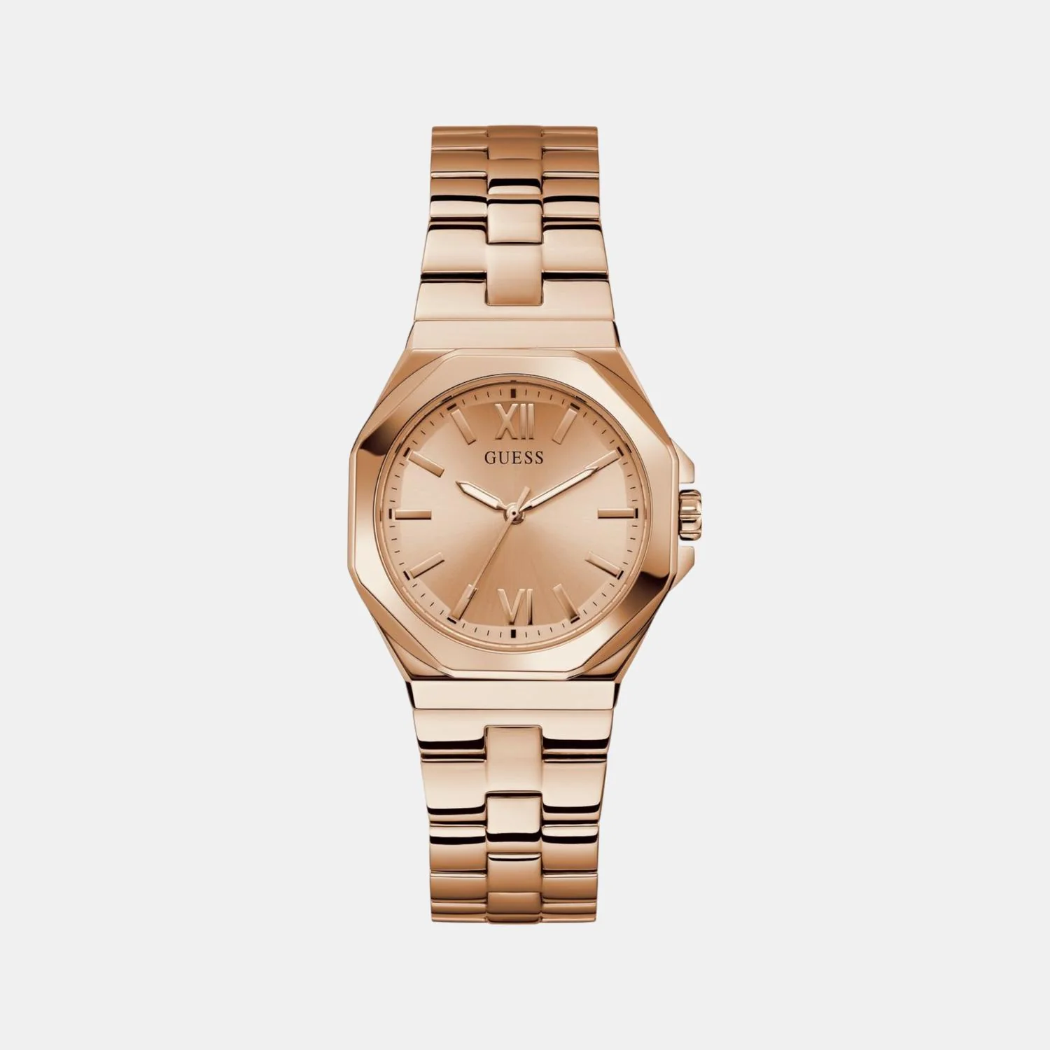Guess Dress Women Quartz Rose Gold Dial Analog Stainless Steel Watch GW0873L3