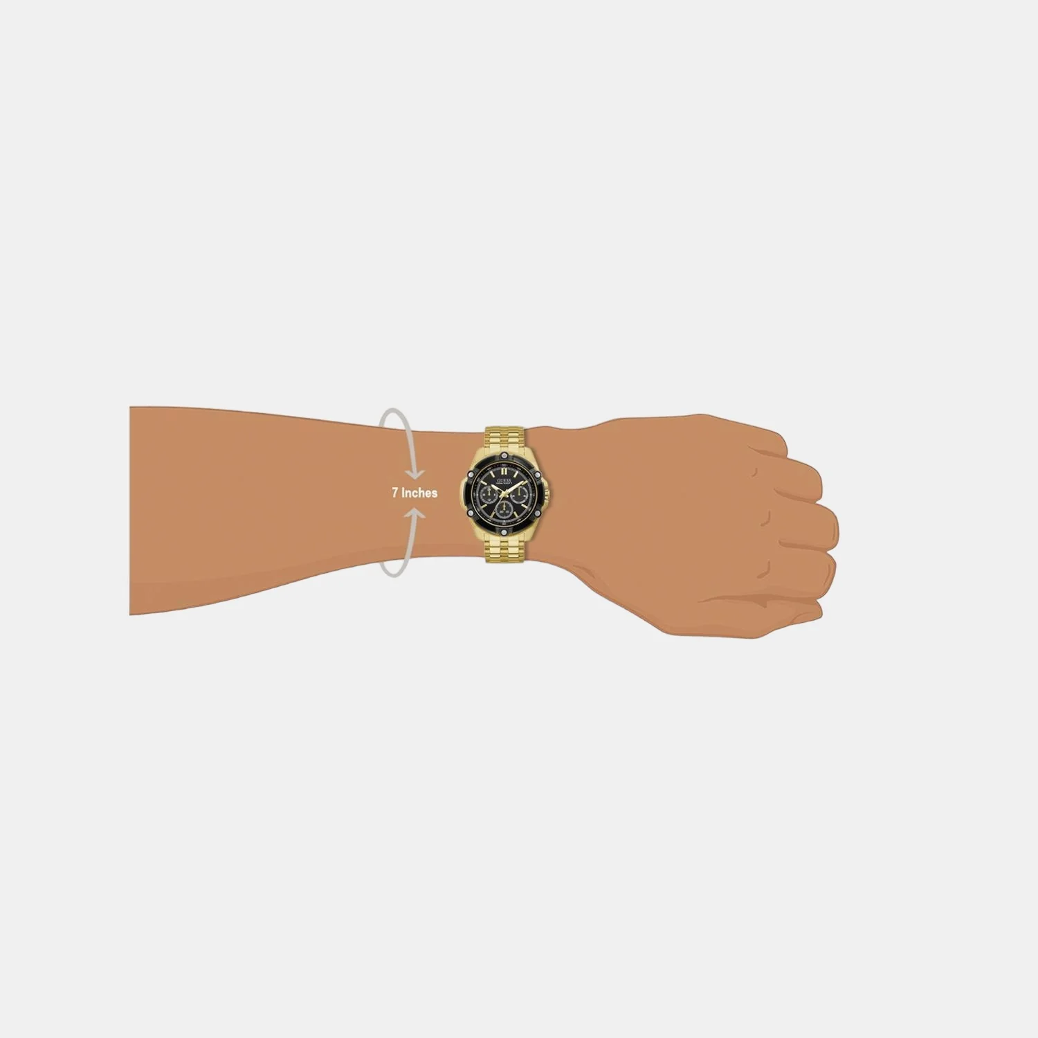 Guess Sport Men Quartz Black Dial Chronograph Stainless Steel Watch GW0210G1 - Image 4