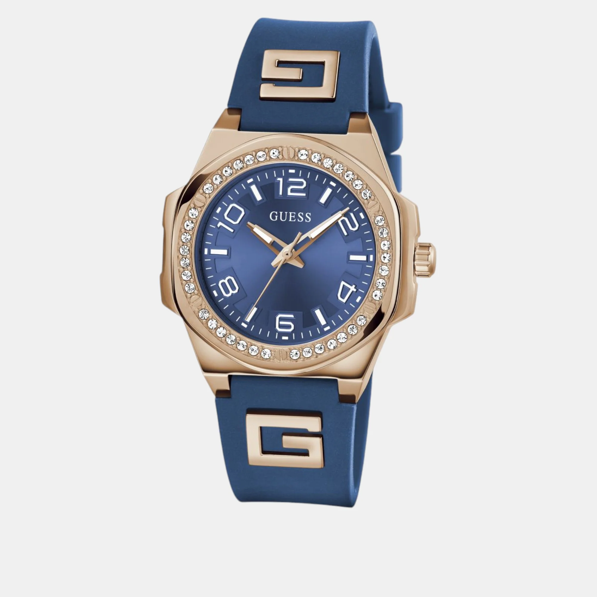 Guess Sport Women Quartz Blue Dial Analog Silicone Watch GW0617L3 - Image 2