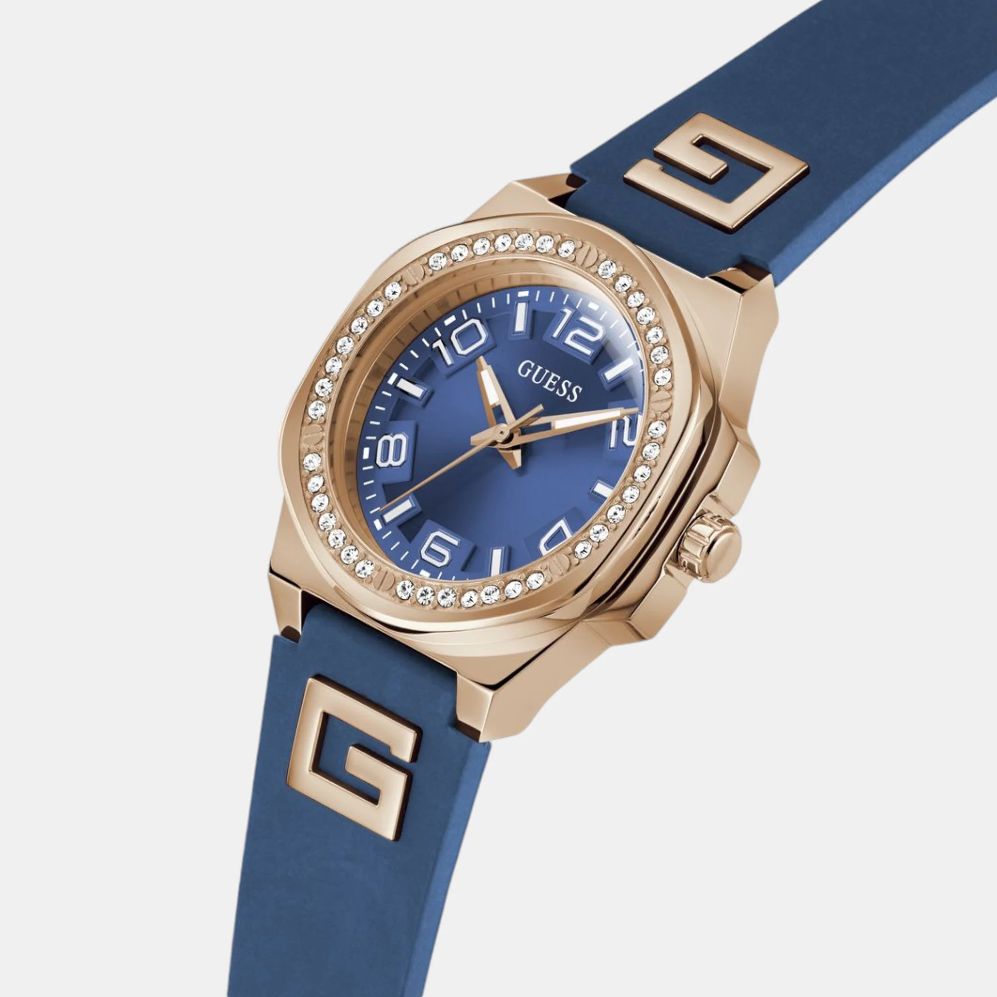 Guess Sport Women Quartz Blue Dial Analog Silicone Watch GW0617L3 - Image 3