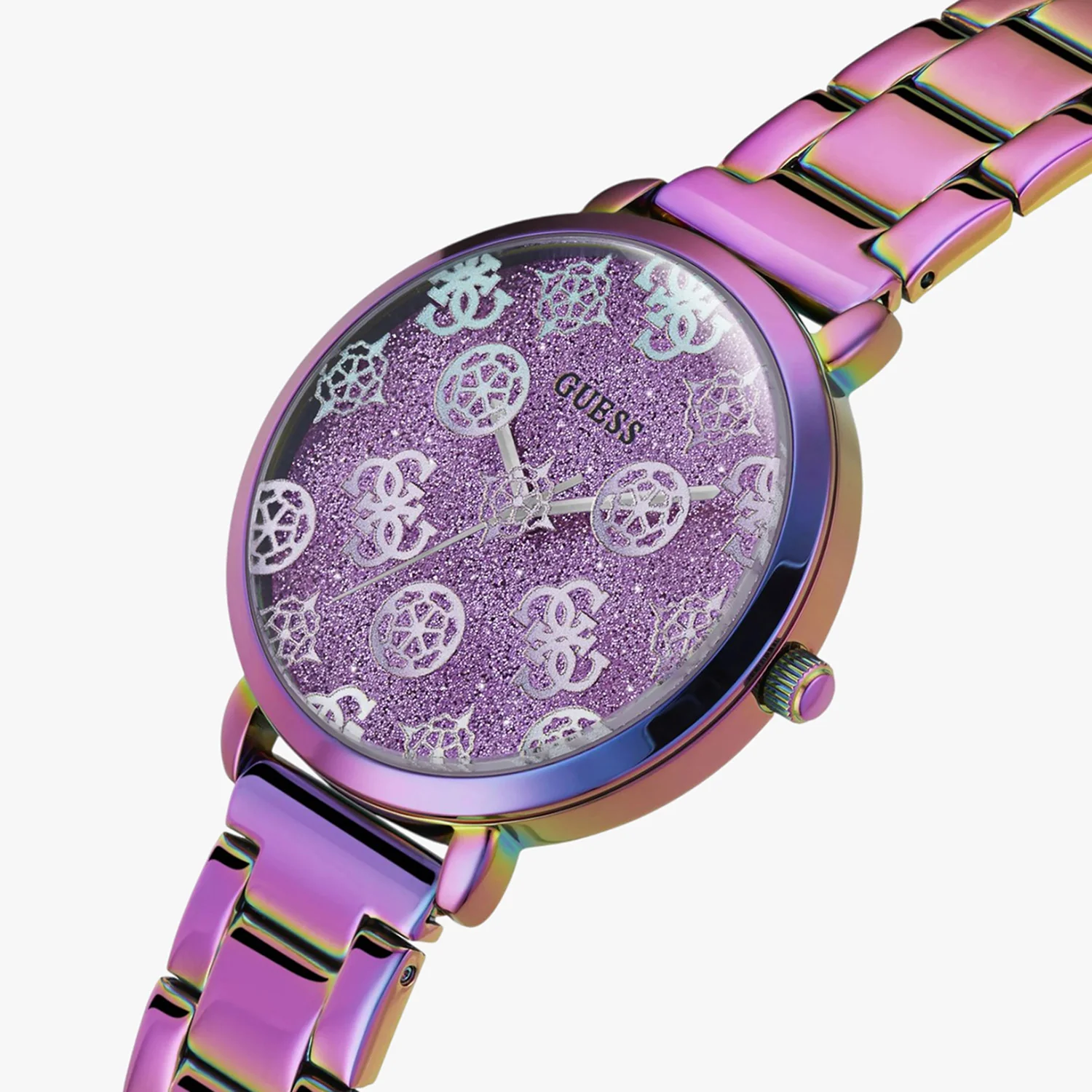 Guess Trend Women Quartz Purple Dial Analog Stainless Steel Watch GW0670L3 - Image 2