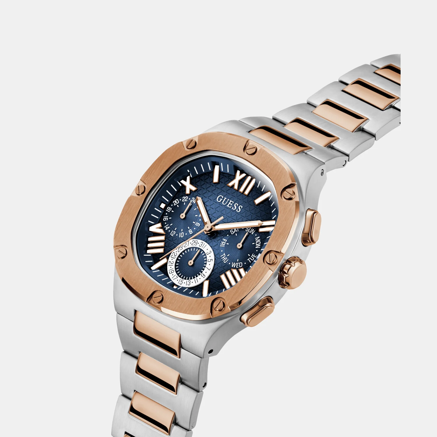 Headline Men Quartz Blue Dial Chronograph Stainless Steel Watch GW0572G4 - Image 3