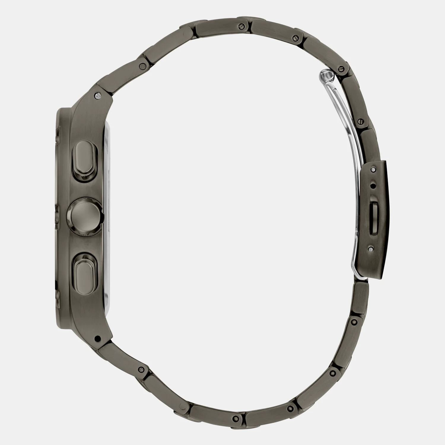 Headline Men Quartz Gunmetal Dial Chronograph Stainless Steel Watch GW0572G5 - Image 3