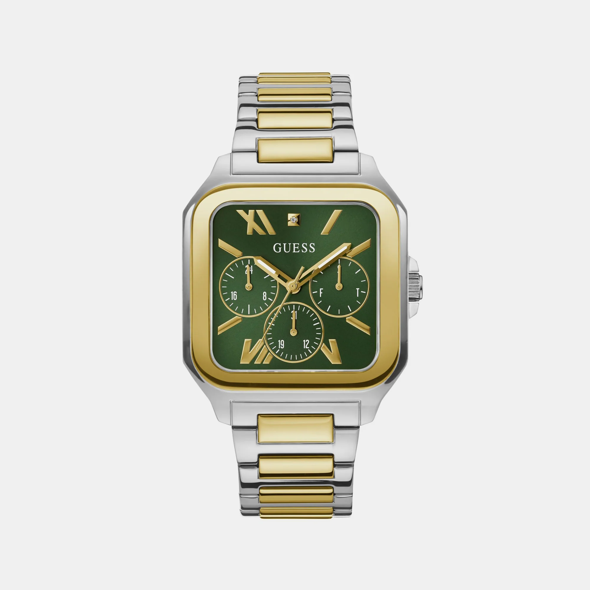 Integrity Men Quartz Green Dial Chronograph Stainless Steel Watch GW0631G1 - Image 2