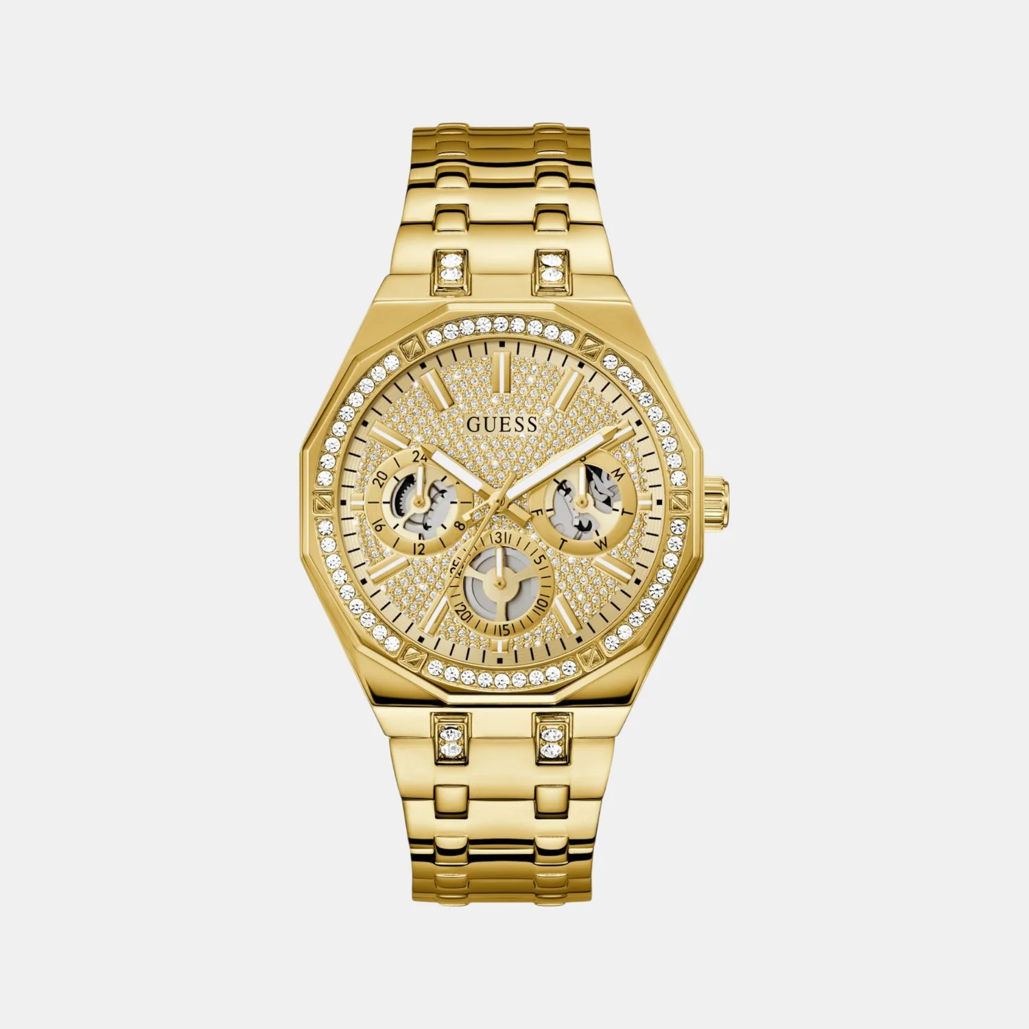 Kryptonite Men Quartz Champagne Dial Multi-Function Recycled Steel Watch GW0960G2 - Image 2