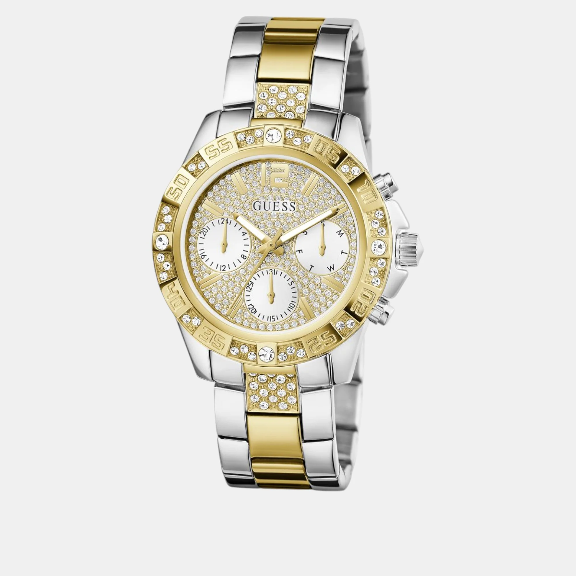 Majesty Women Quartz White Dial Chronograph Stainless Steel Watch GW0771L3 - Image 3