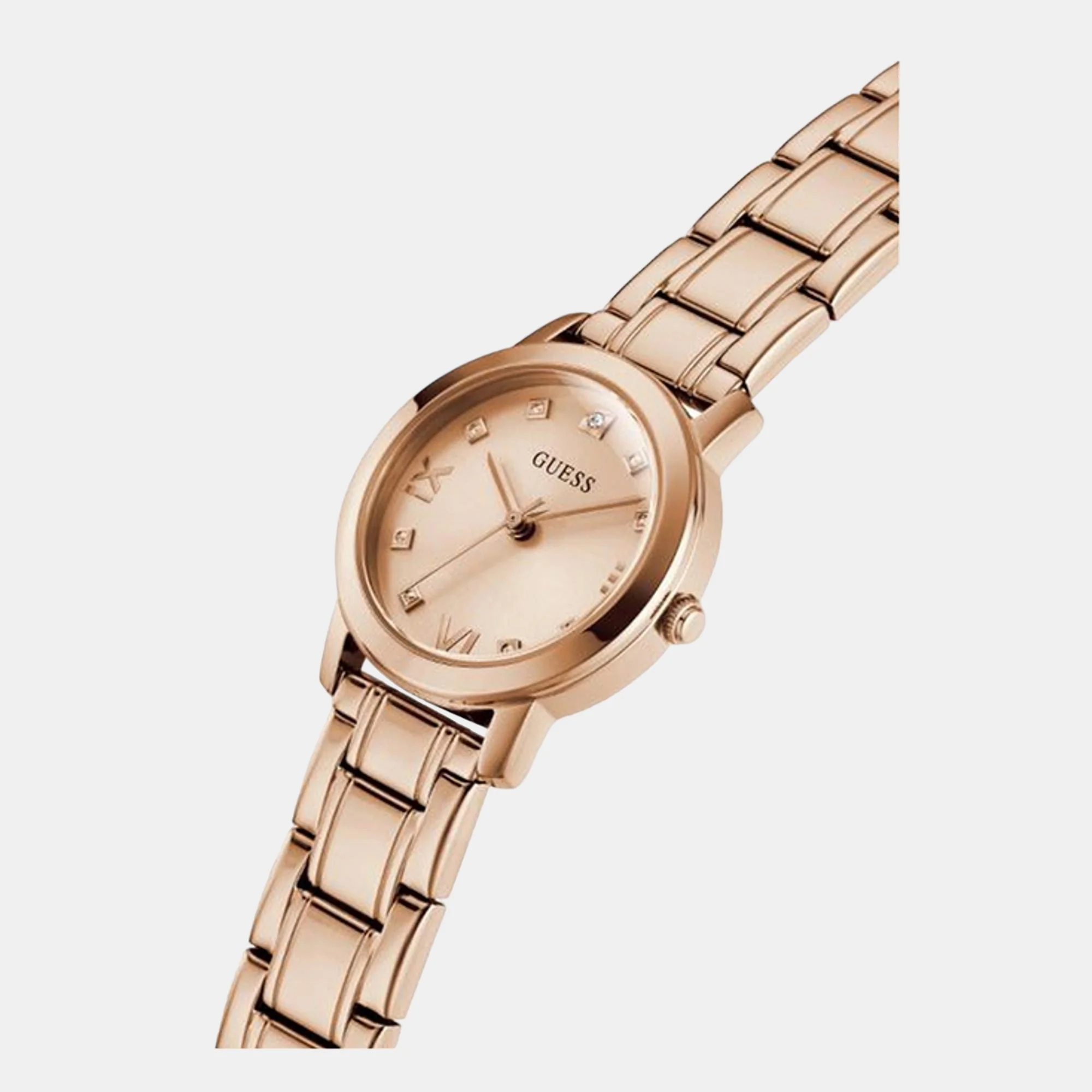 Melody Women Quartz Rose Gold Dial Analog Stainless Steel Watch GW0532L5 - Image 5