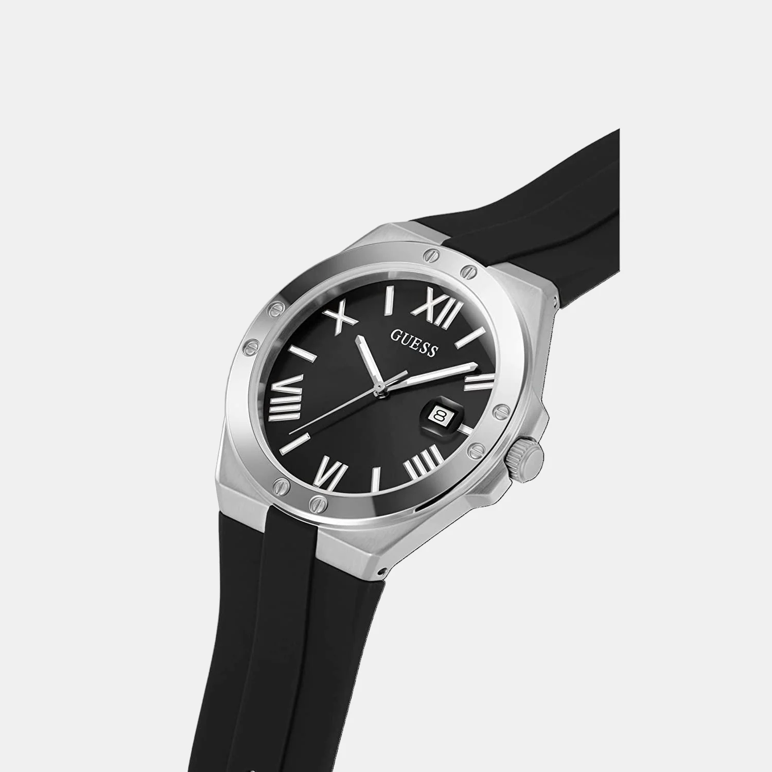 Men Quartz Black Dial Analog Silicone Watch GW0388G1 - Image 4