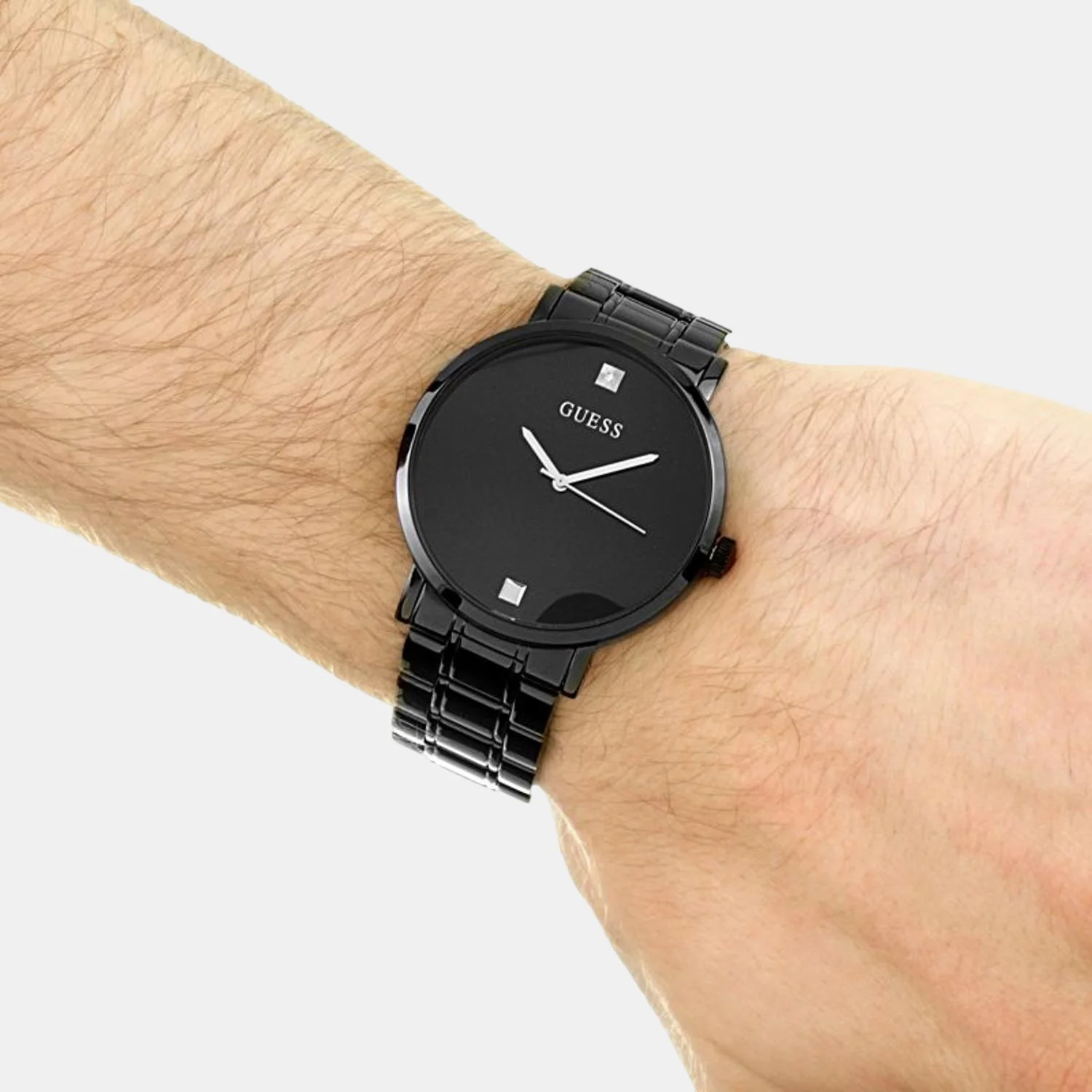 Men Quartz Black Dial Analog Stainless Steel Watch W1315G3 - Image 3