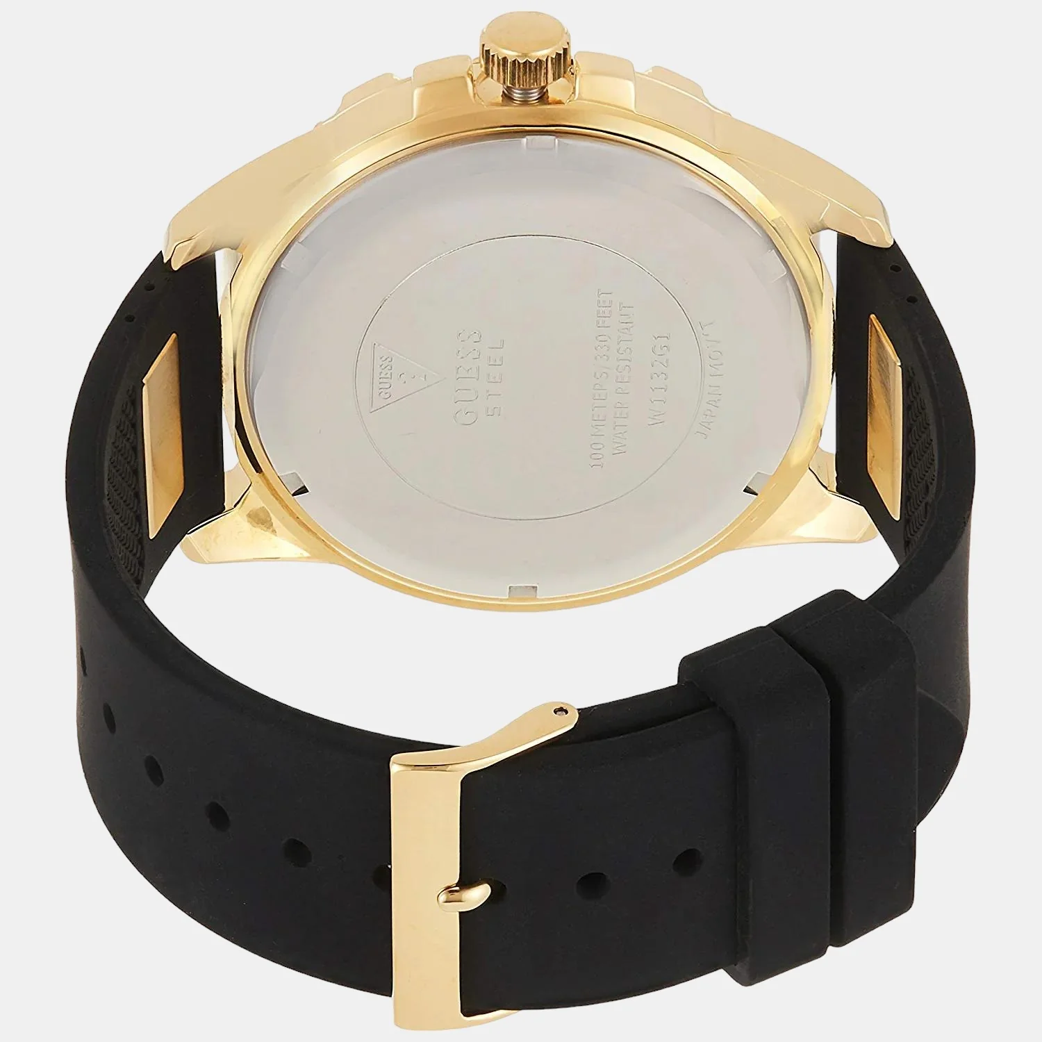 Men Quartz Black Dial Chronograph Silicone Watch W1132G1 - Image 2