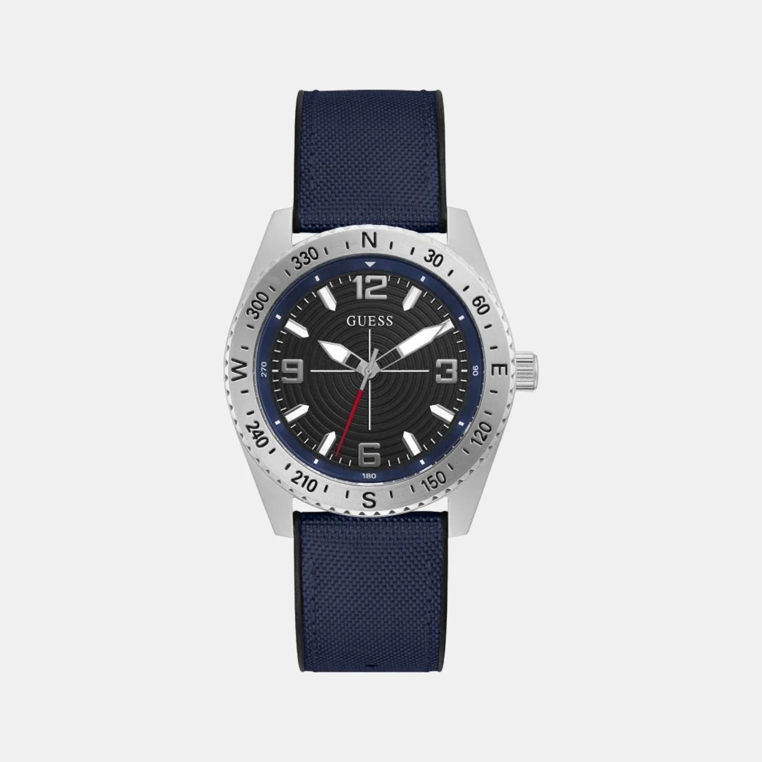 Men Quartz Blue Dial Analog Silicone Watch GW0328G1