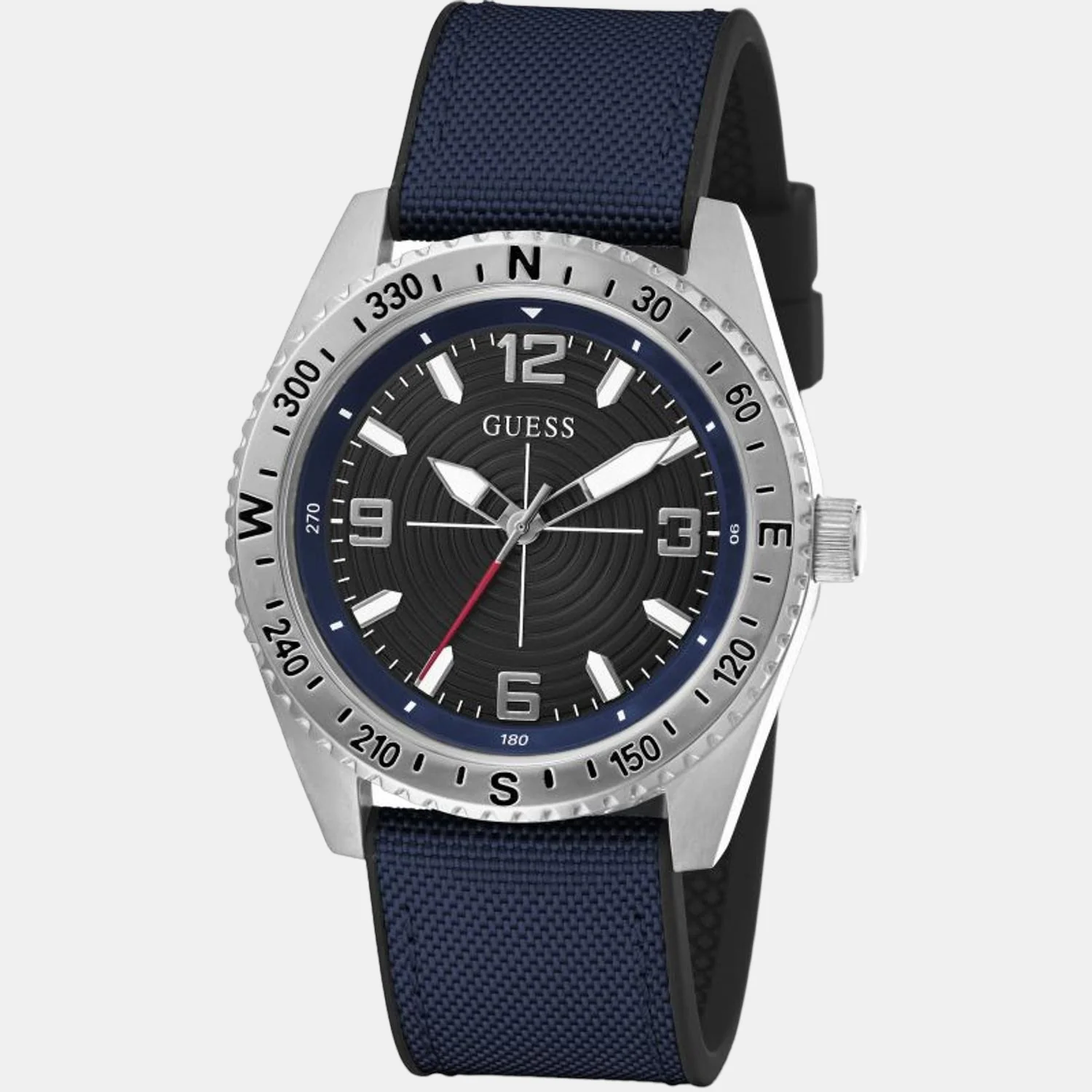 Men Quartz Blue Dial Analog Silicone Watch GW0328G1 - Image 2