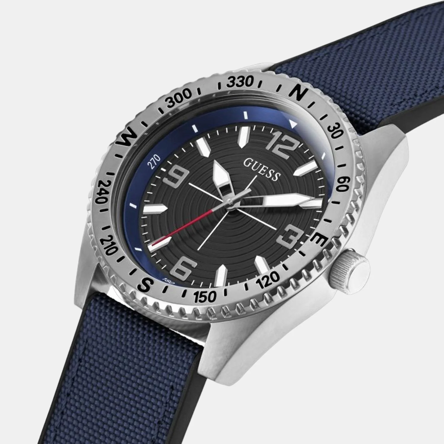 Men Quartz Blue Dial Analog Silicone Watch GW0328G1 - Image 5