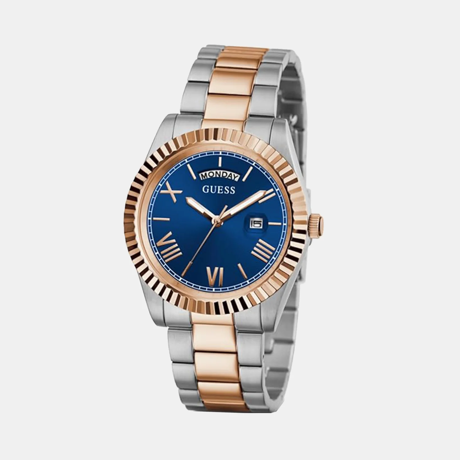 Men Quartz Blue Dial Analog Stainless Steel Watch GW0265G12 - Image 2