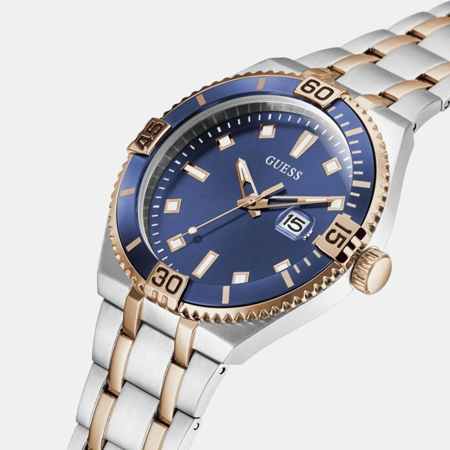 Men Quartz Blue Dial Analog Stainless Steel Watch GW0330G3 - Image 5