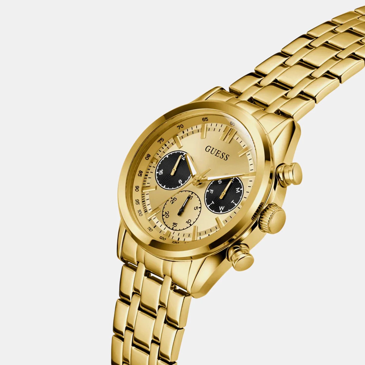 Men Quartz Champagne Dial Chronograph Stainless Steel Watch GW0971G2 - Image 3
