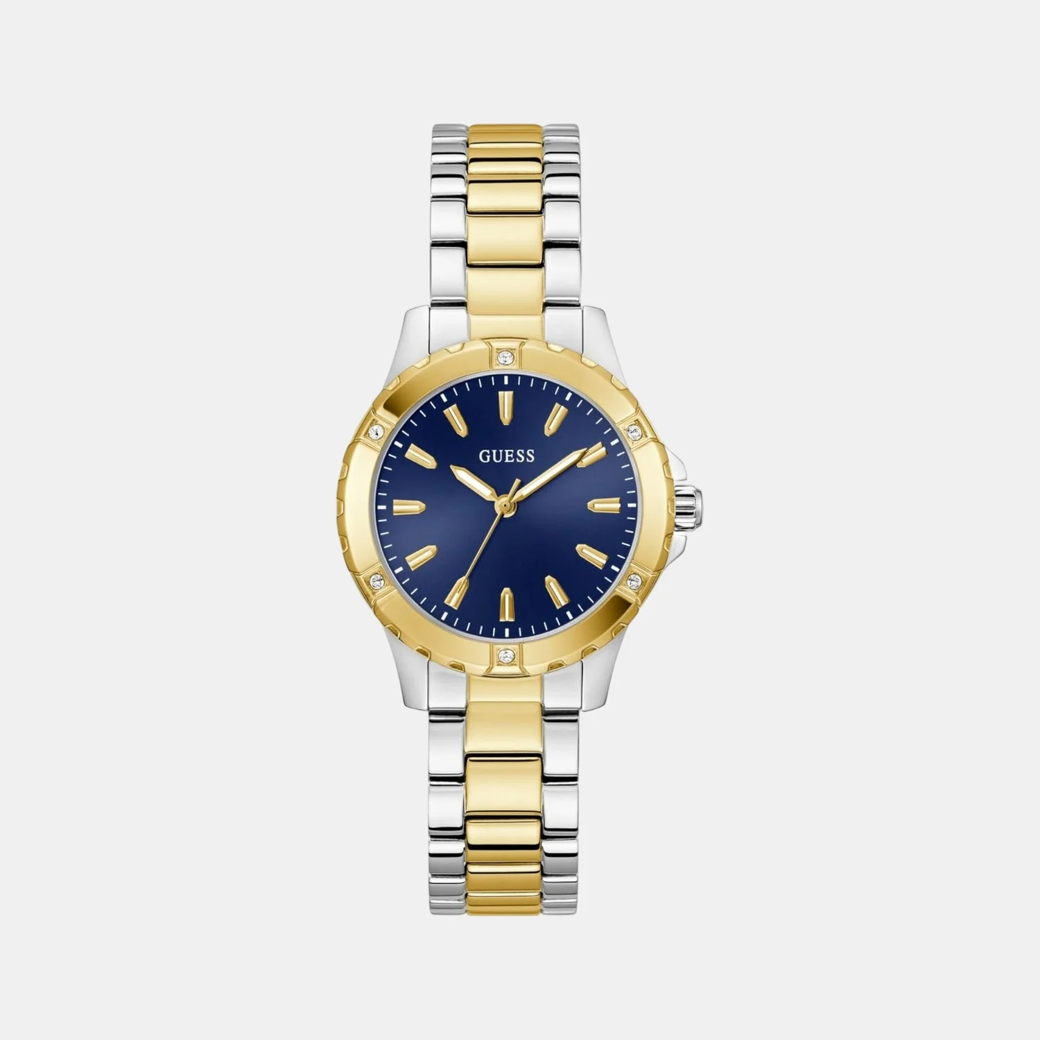 Mist Women Quartz Blue Dial Analog Stainless Steel Watch GW0948L3