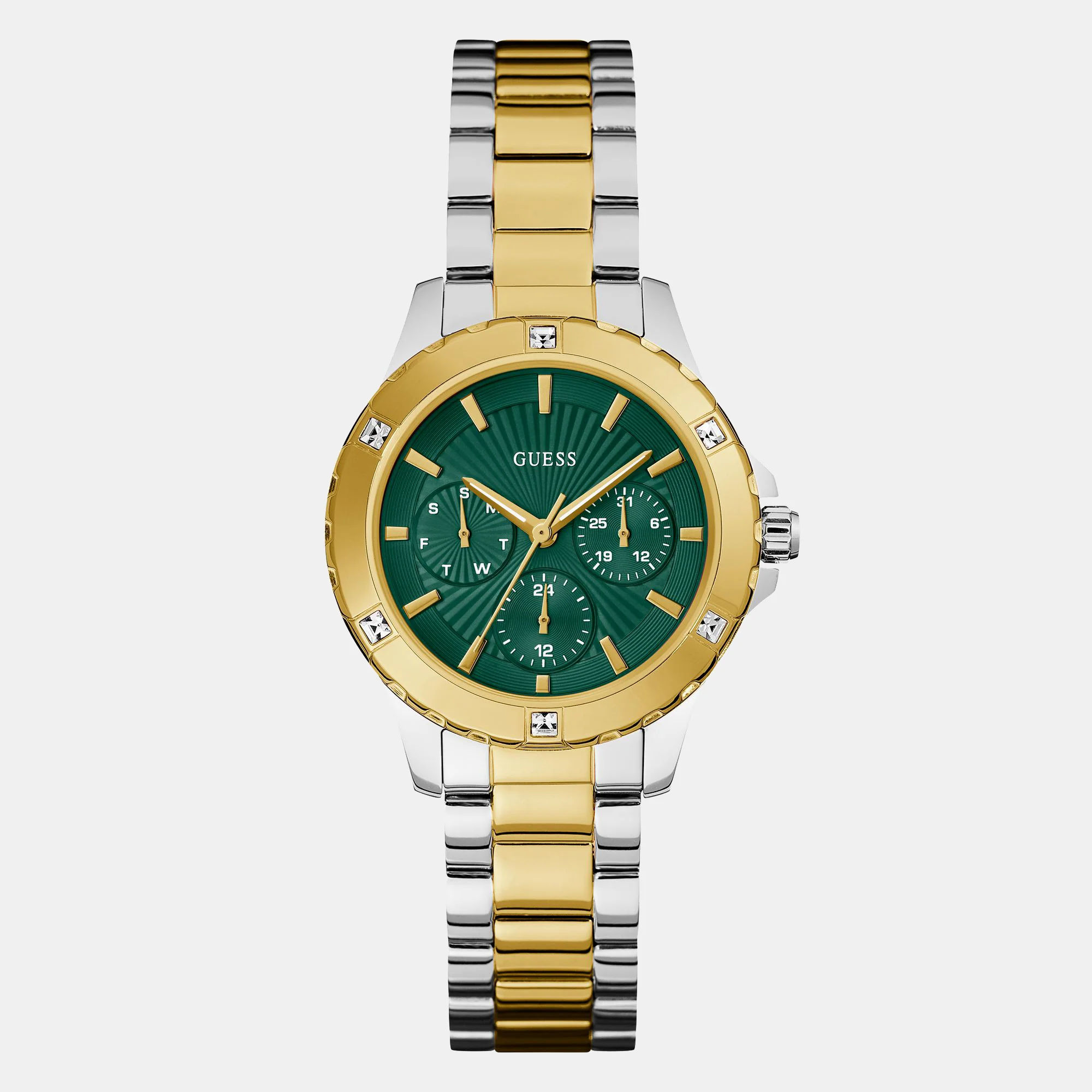 Mist Women Quartz Green Dial Analog Stainless Steel Watch GW0723L1 - Image 2
