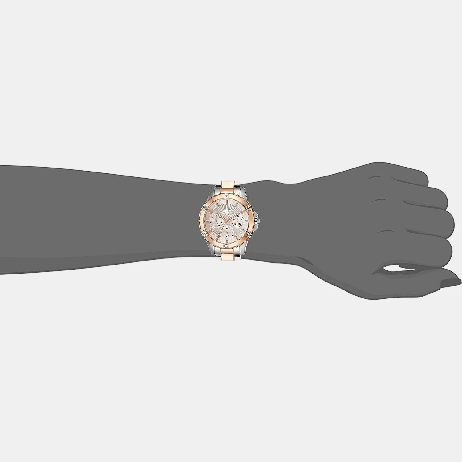 Mist Women Quartz Rose Gold Dial Multi-Function Stainless Steel Watch W0443L4 - Image 4